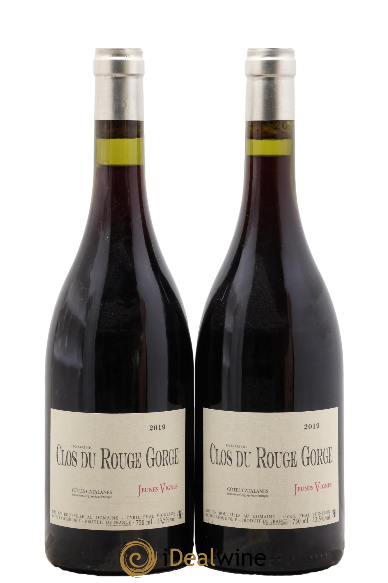 Côtes Catalanes (VDP des Côtes Catalanes) Clos du Rouge Gorge Jeunes Vignes Cyril Fhal 2019 - Lot de 2 bouteilles - 0