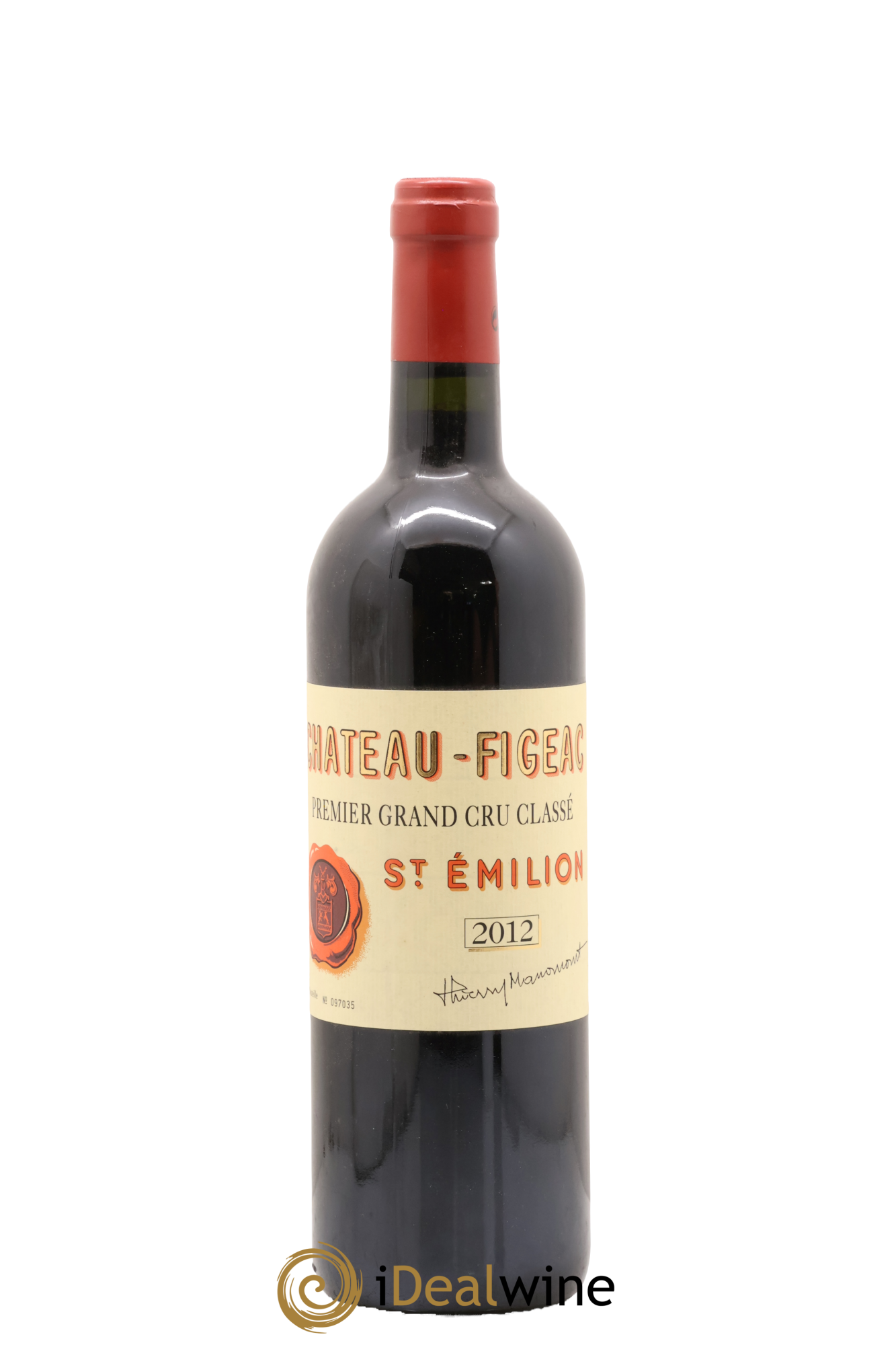Château Figeac 1er Grand Cru Classé A 2012 - Lot de 1 bouteille - 0