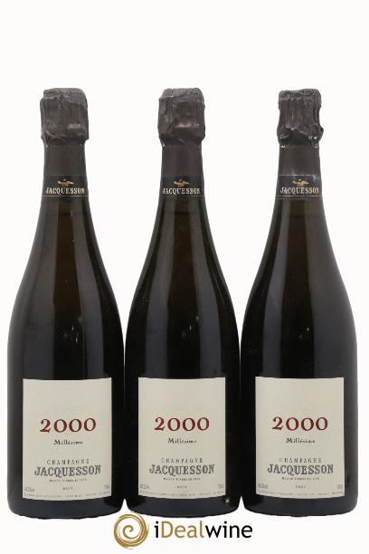 Millésimé Jacquesson 2000 - Posten von 3 Flaschen - 0