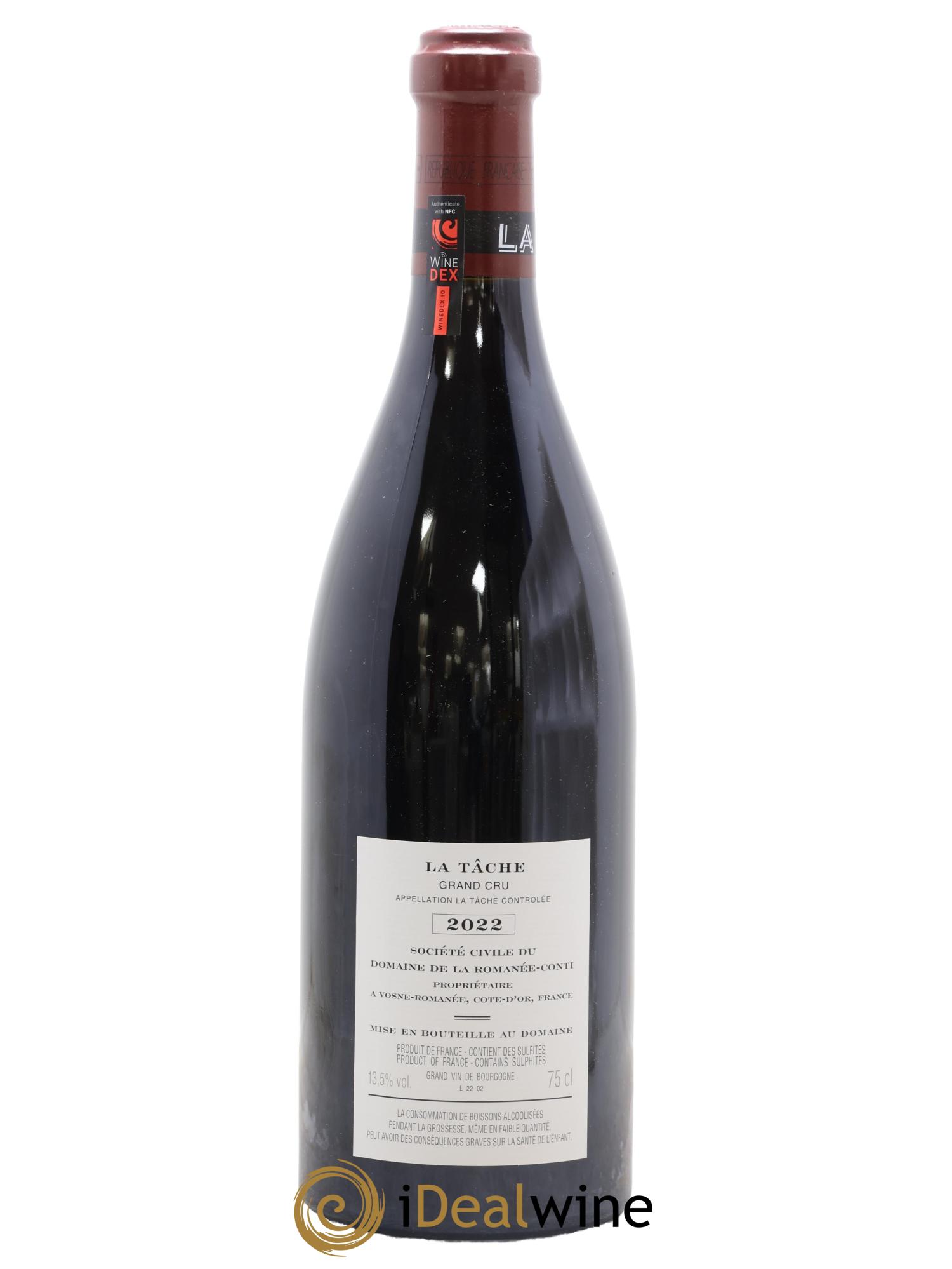La Tâche Grand Cru Domaine de la Romanée-Conti 2022 - Lotto di 1 bottiglia - 1