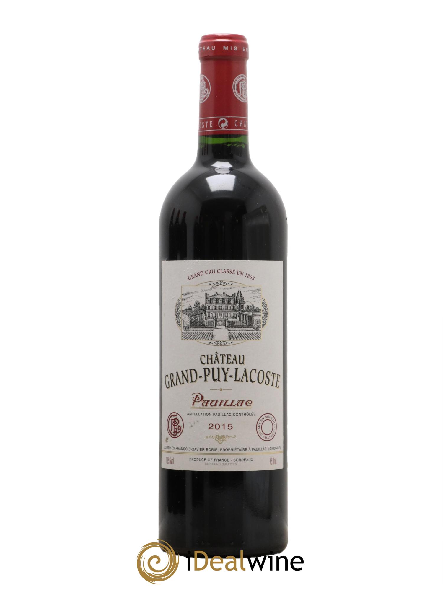 Château Grand Puy Lacoste 5ème Grand Cru Classé 2015 - Posten von 1 Flasche - 0