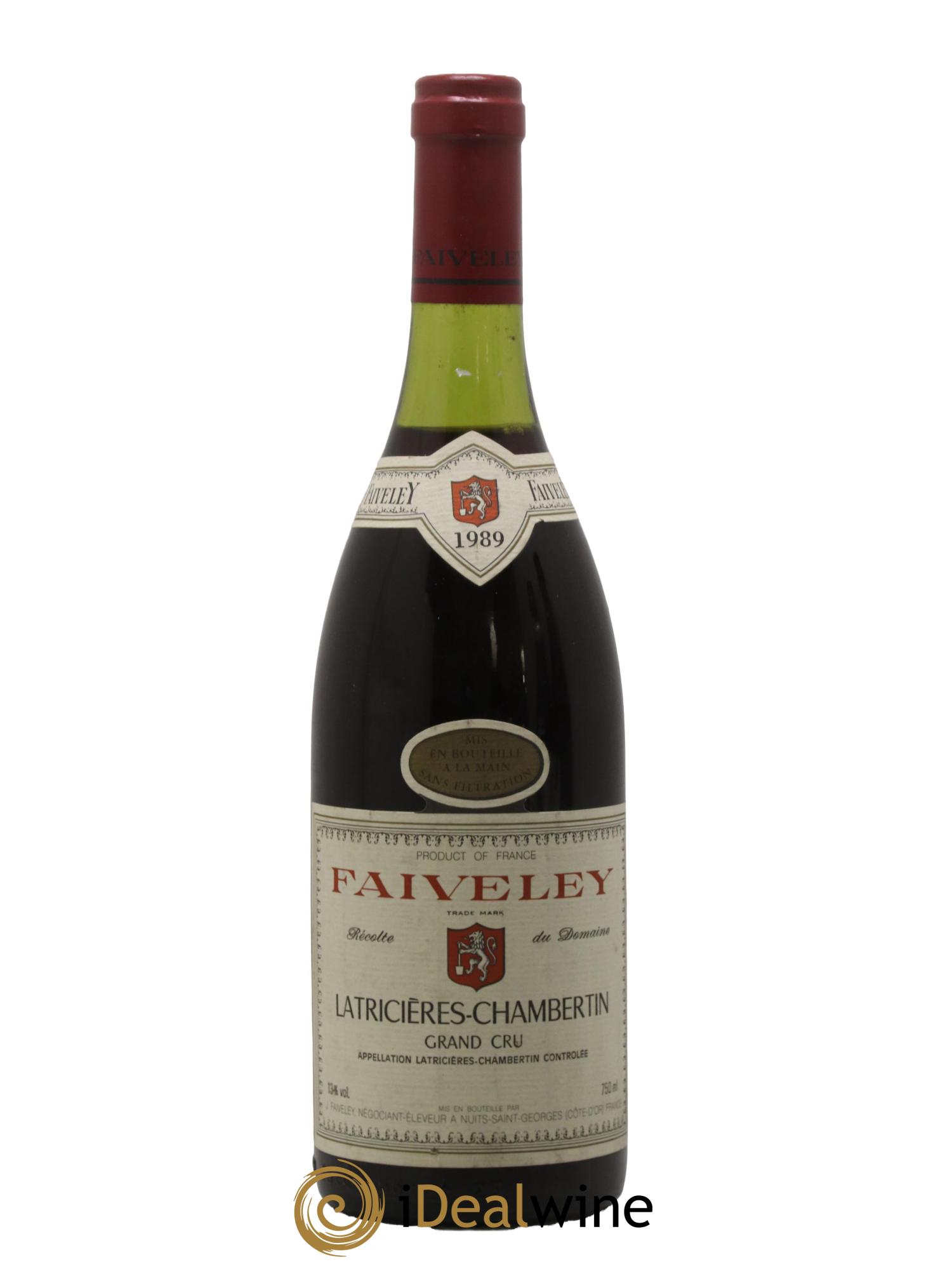 Latricières-Chambertin Grand Cru Faiveley 1989 - Lot de 1 bouteille - 0