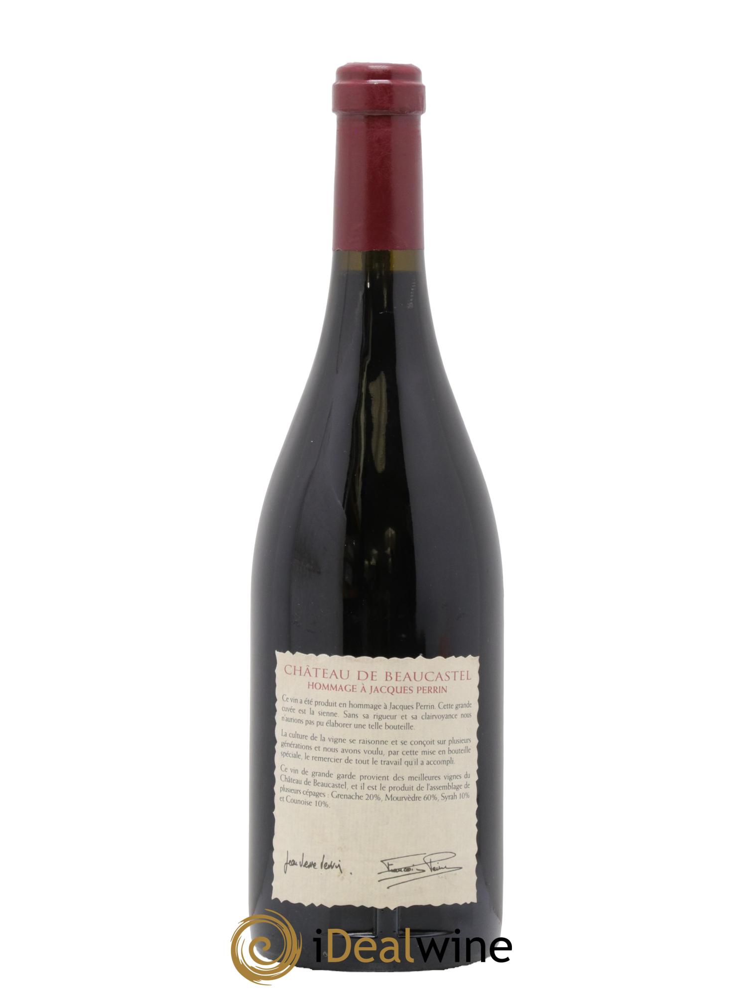 Châteauneuf-du-Pape Château de Beaucastel Hommage à Jacques Perrin Famille Perrin 2000 - Posten von 1 Flasche - 1