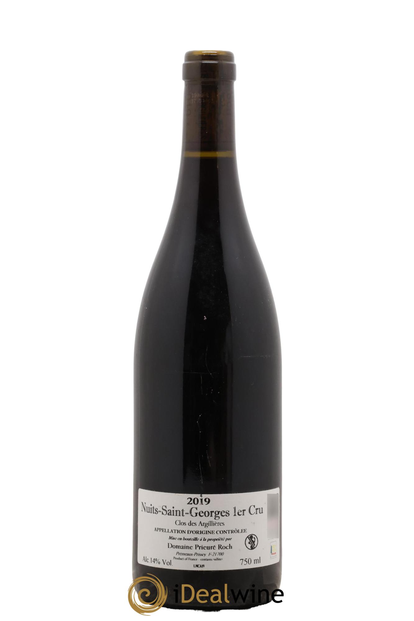 Nuits-Saint-Georges 1er Cru Clos des Argillières Prieuré Roch 2019 - Lot de 1 bouteille - 1