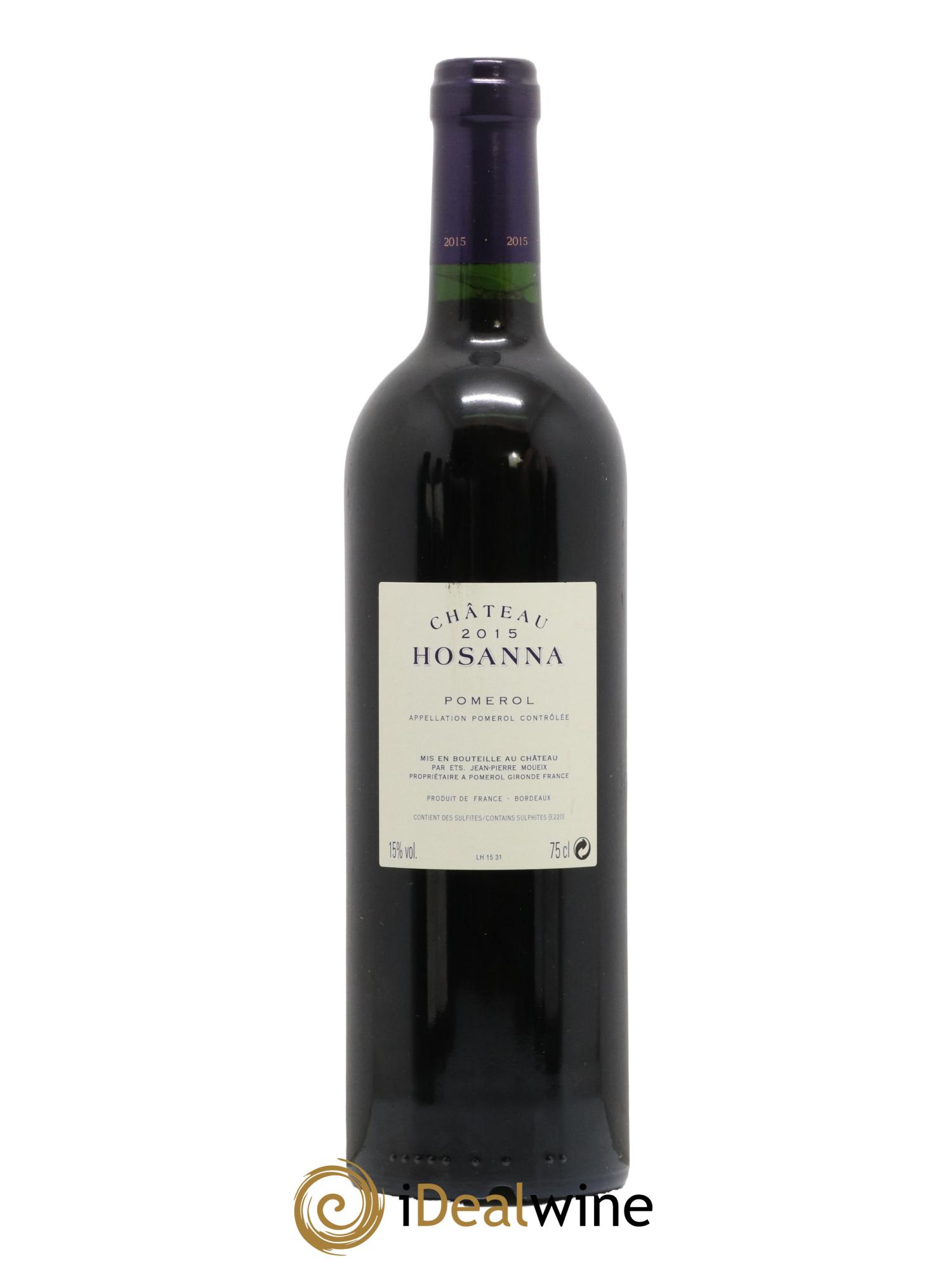 Château Hosanna 2015 - Lot de 1 bouteille - 1