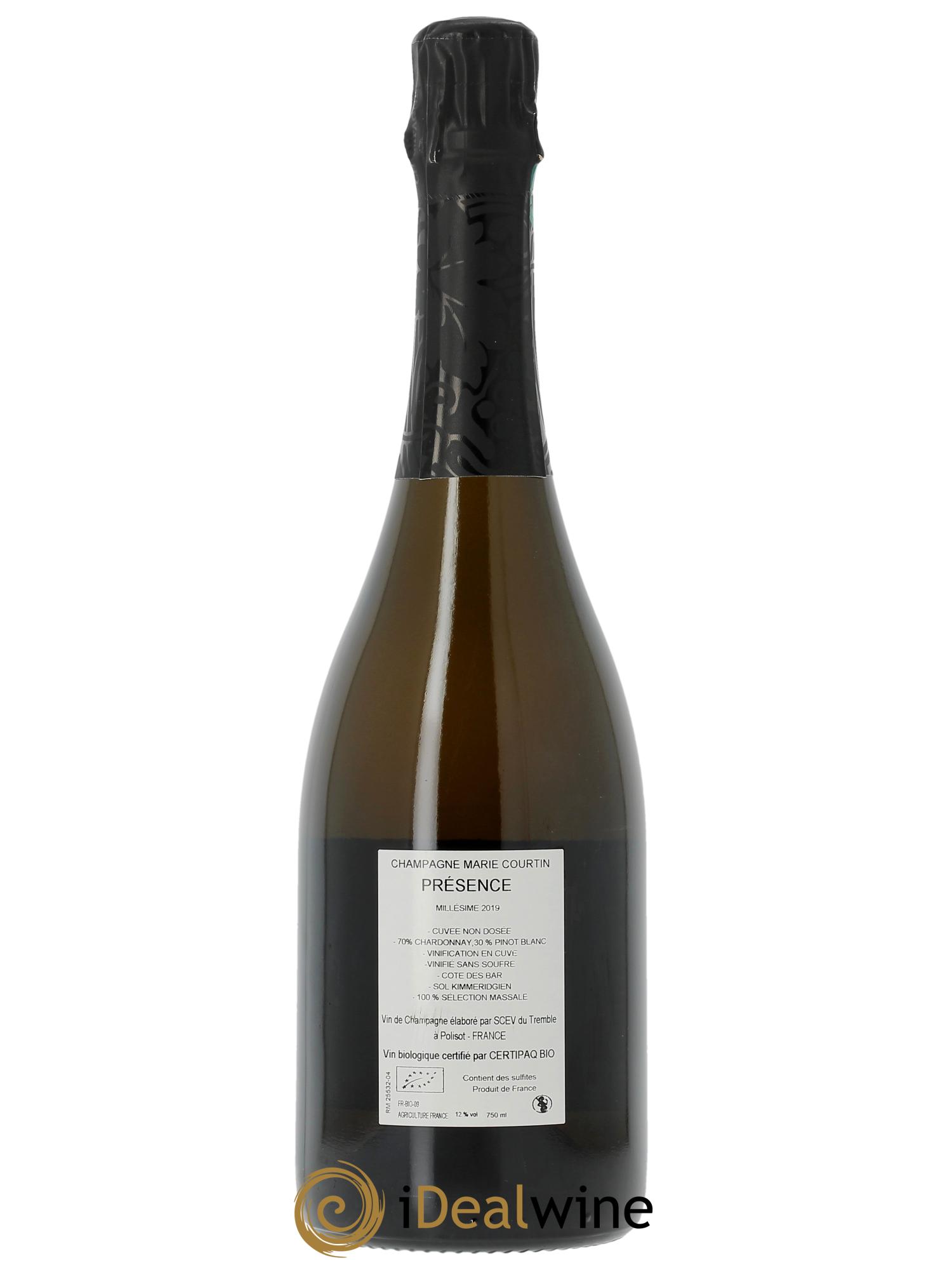 Présence Extra-Brut Marie Courtin 2019 - Lot de 1 bouteille - 1