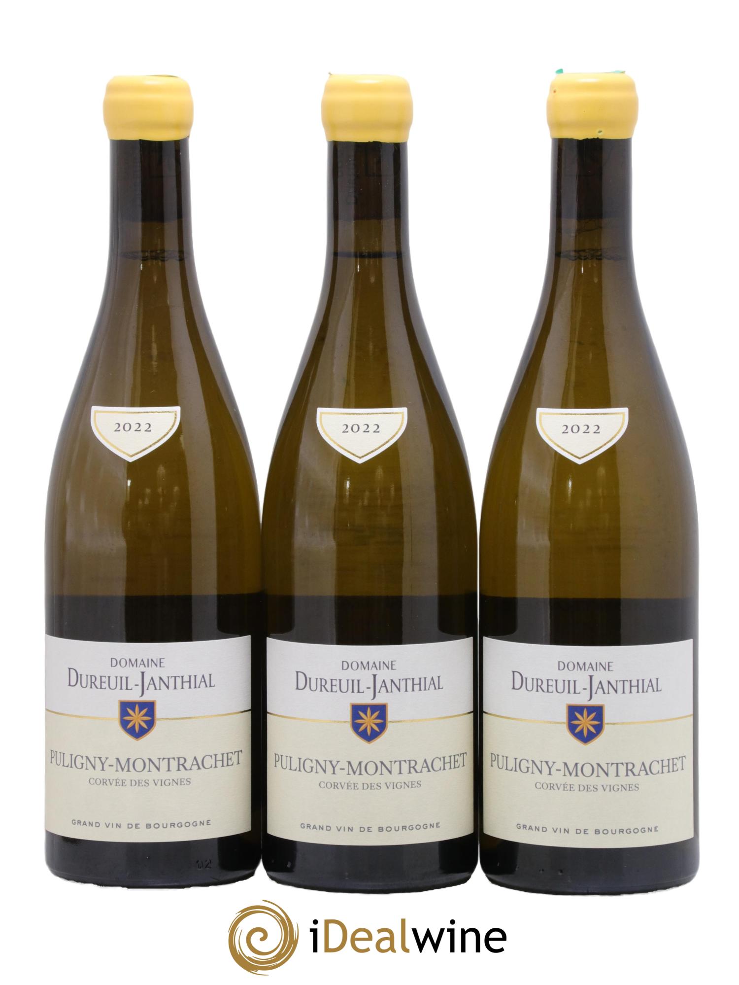 Puligny-Montrachet Corvées des Vignes Vincent Dureuil-Janthial 2022 - Lot of 3 bottles - 0