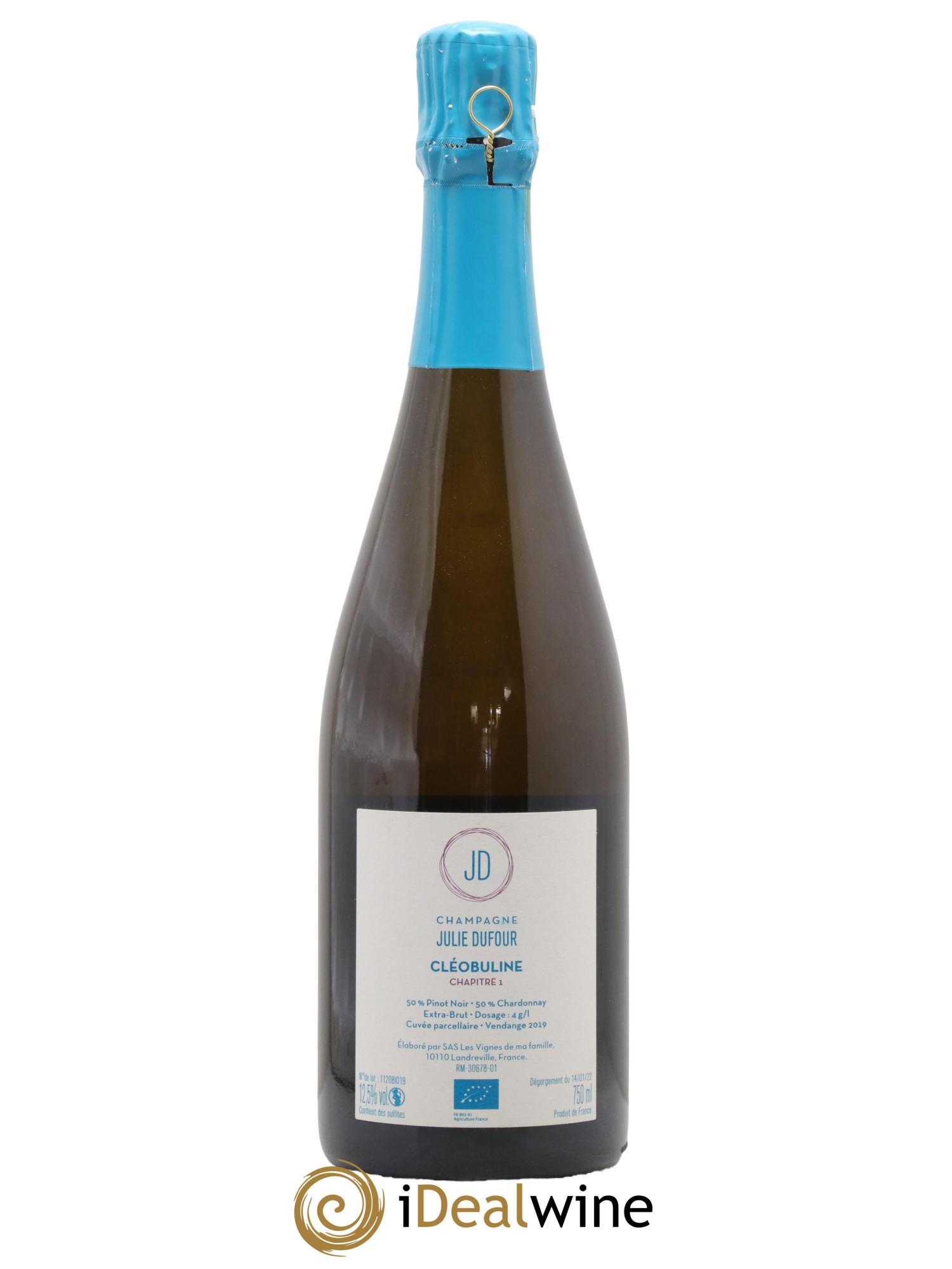 Champagne Cleobuline Chapitre I Julie Dufour 2019 - Lot de 1 bouteille - 1