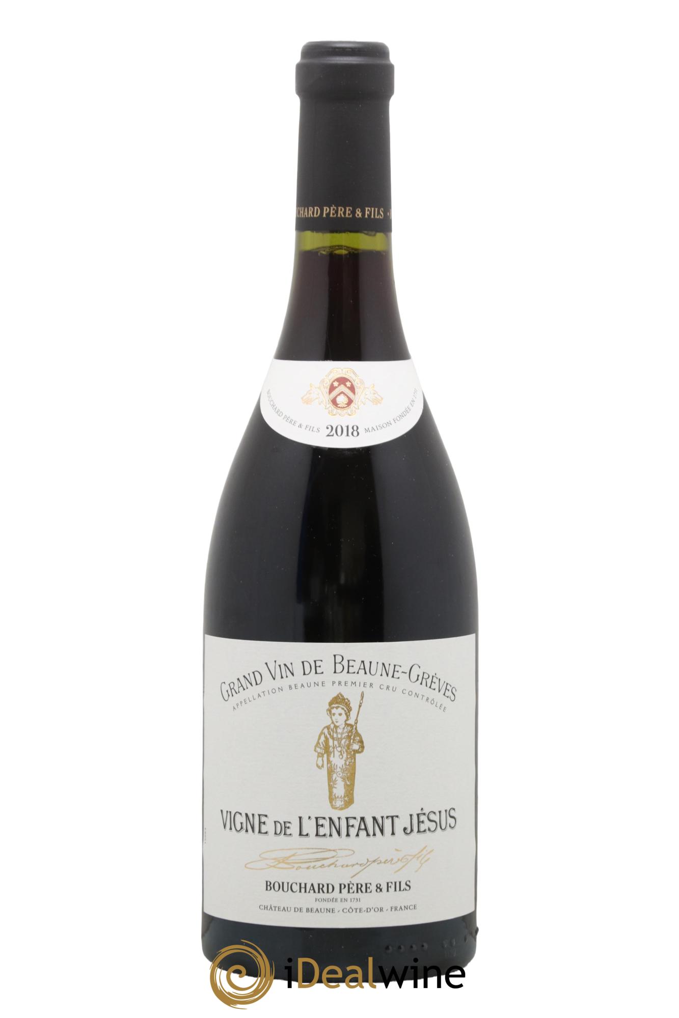 Beaune 1er Cru Grèves - Vigne de l'Enfant Jésus Bouchard Père & Fils 2018 - Lot de 1 bouteille - 0