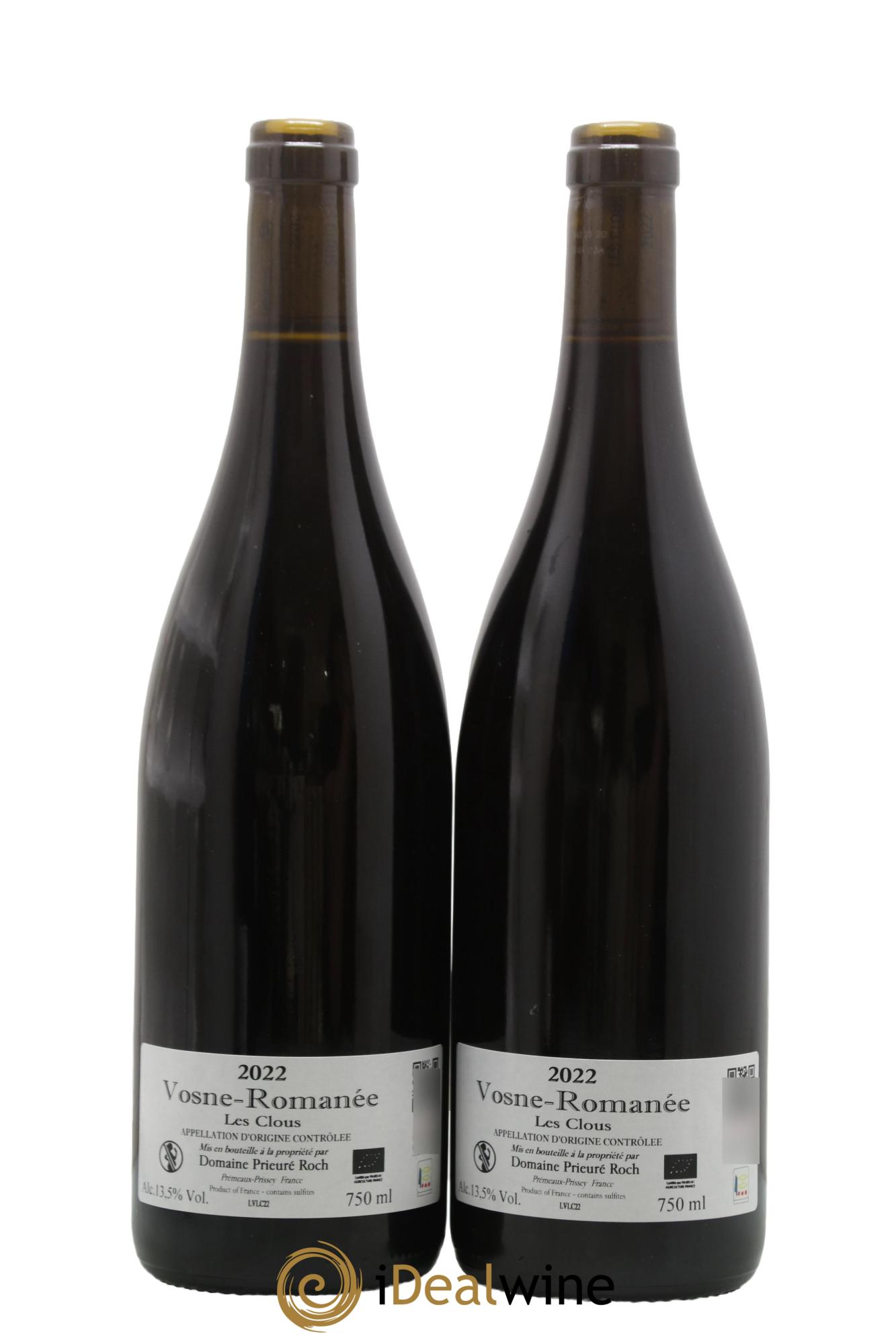 Vosne-Romanée Les Clous Prieuré Roch 2022 - Lot de 2 bouteilles - 1