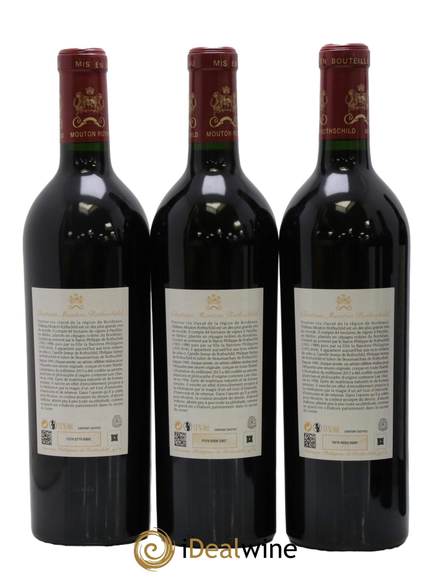 Château Mouton Rothschild 1er Grand Cru Classé  2013 - Lot of 6 bottles - 2