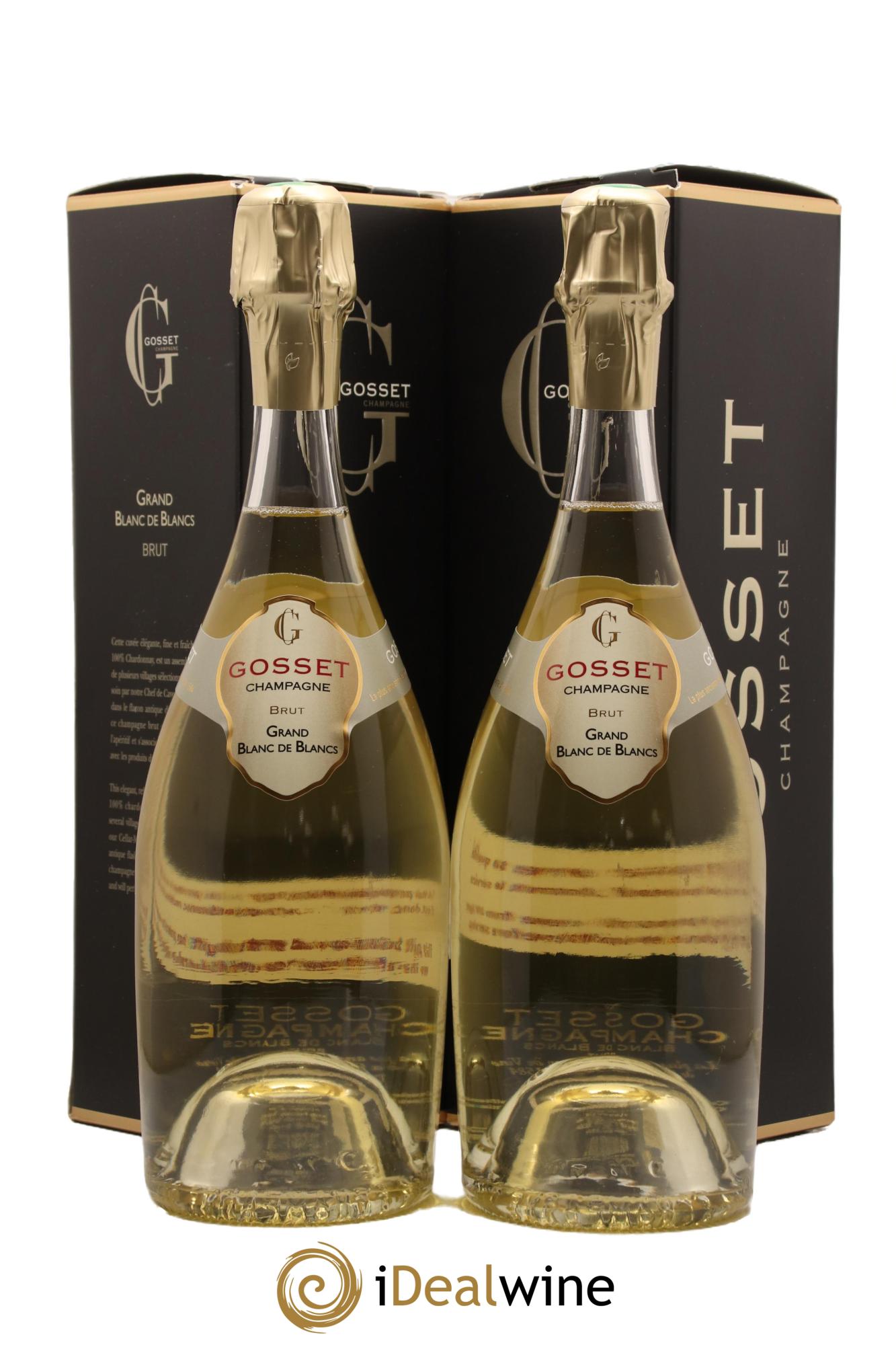 Grand Blanc de Blancs Gosset - Lot de 2 bouteilles - 0