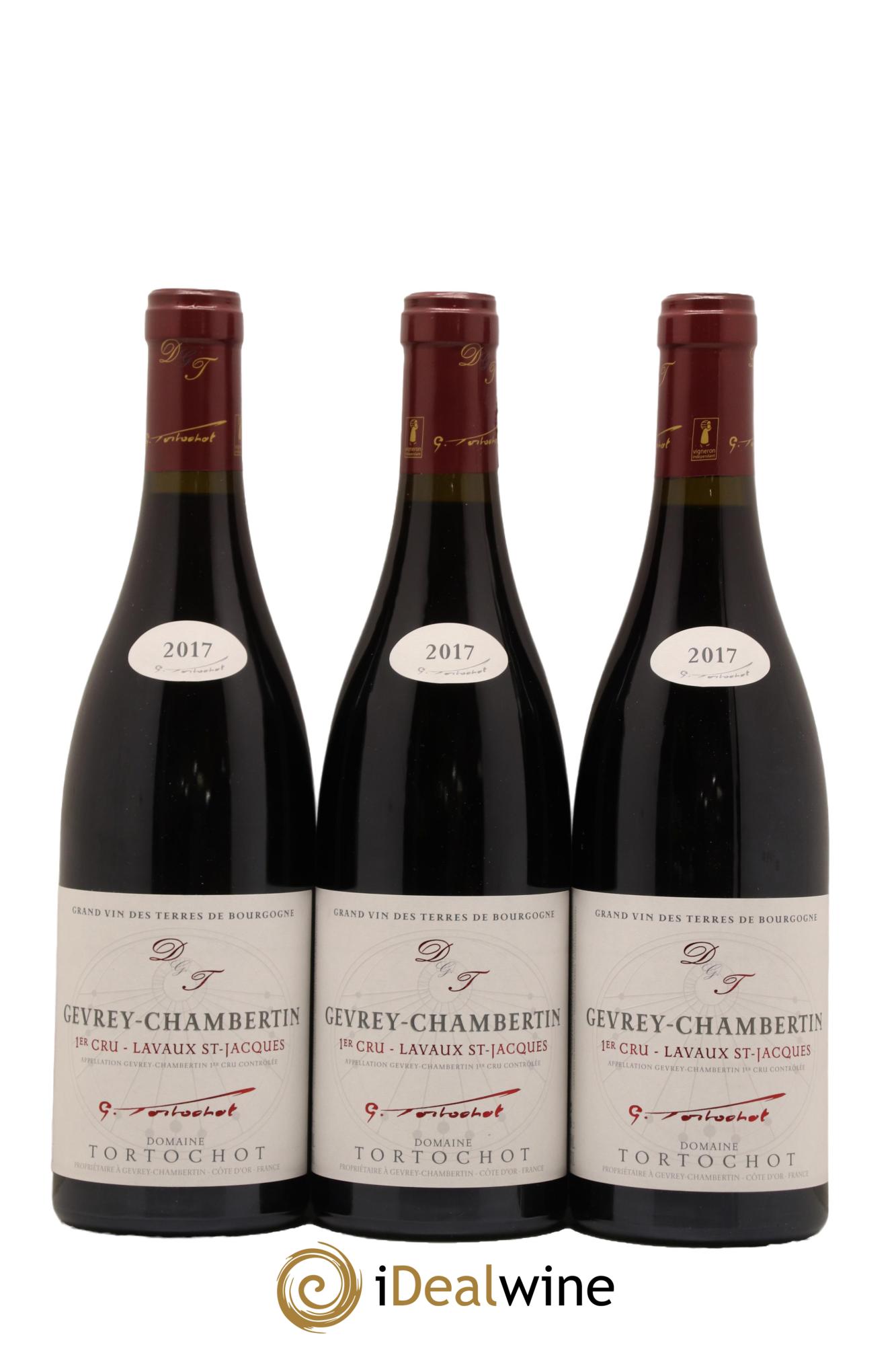 Gevrey-Chambertin 1er Cru Lavaux Saint Jacques Tortochot (Domaine) 2017 - Lot de 3 bouteilles - 0