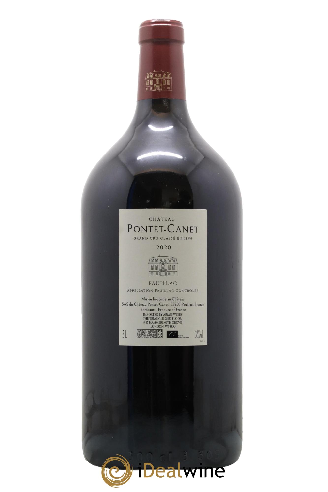 Château Pontet Canet 5ème Grand Cru Classé 2020 - Lot de 1 double magnum - 1