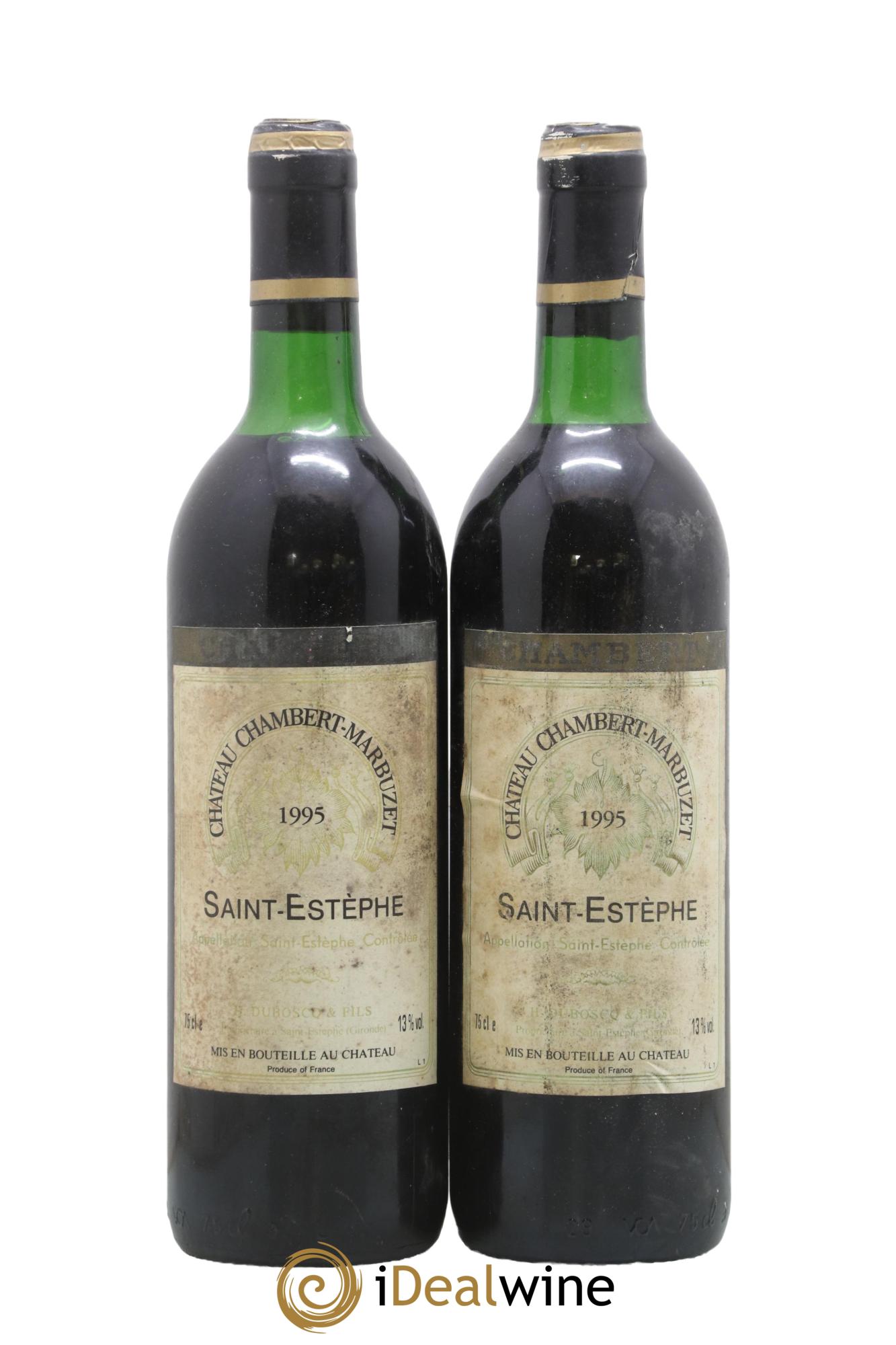 Château Chambert-Marbuzet Cru Bourgeois 1995 - Posten von 2 Flaschen - 0