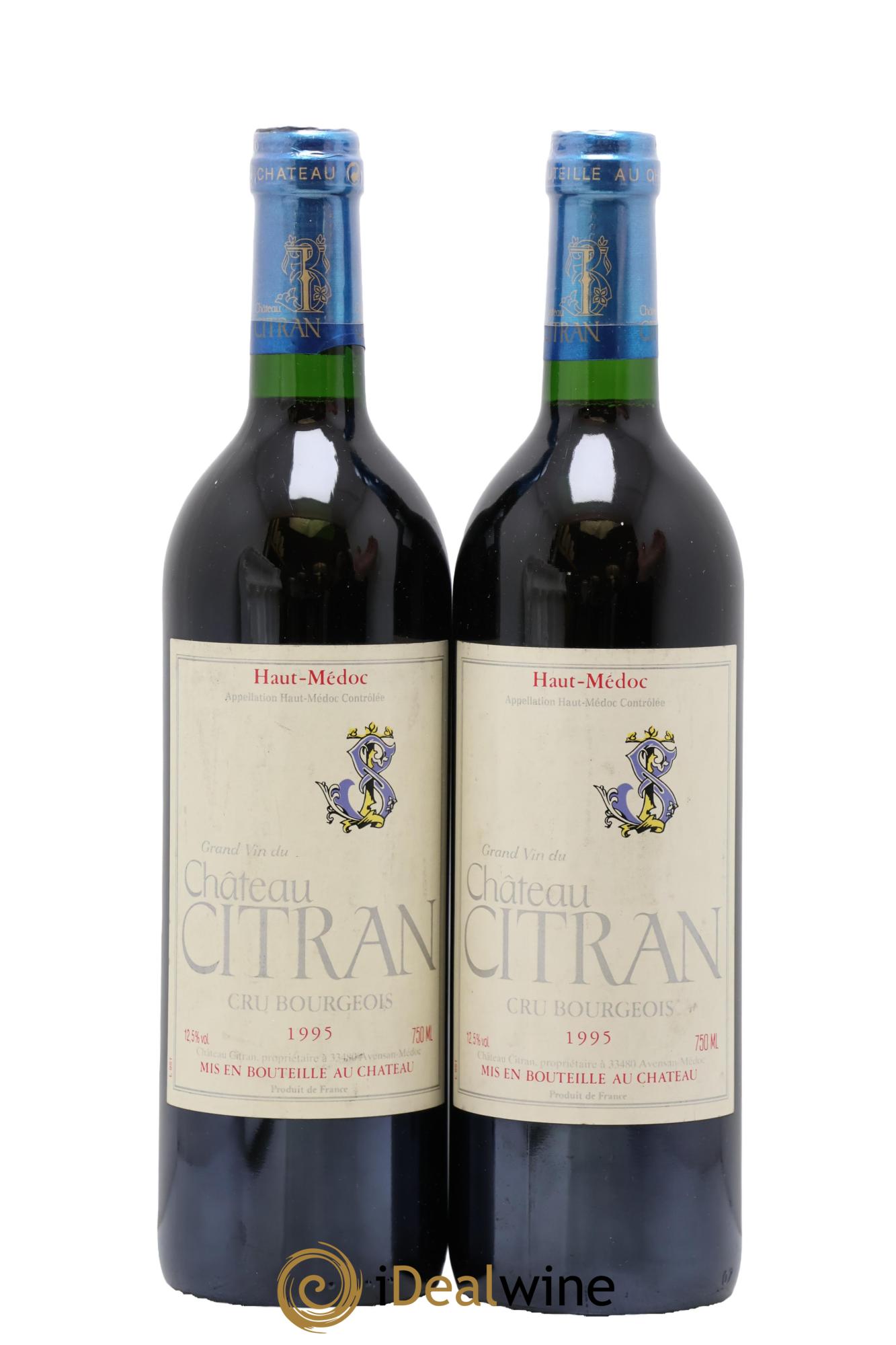 Château Citran Cru Bourgeois 1995 - Lot de 2 bouteilles - 0