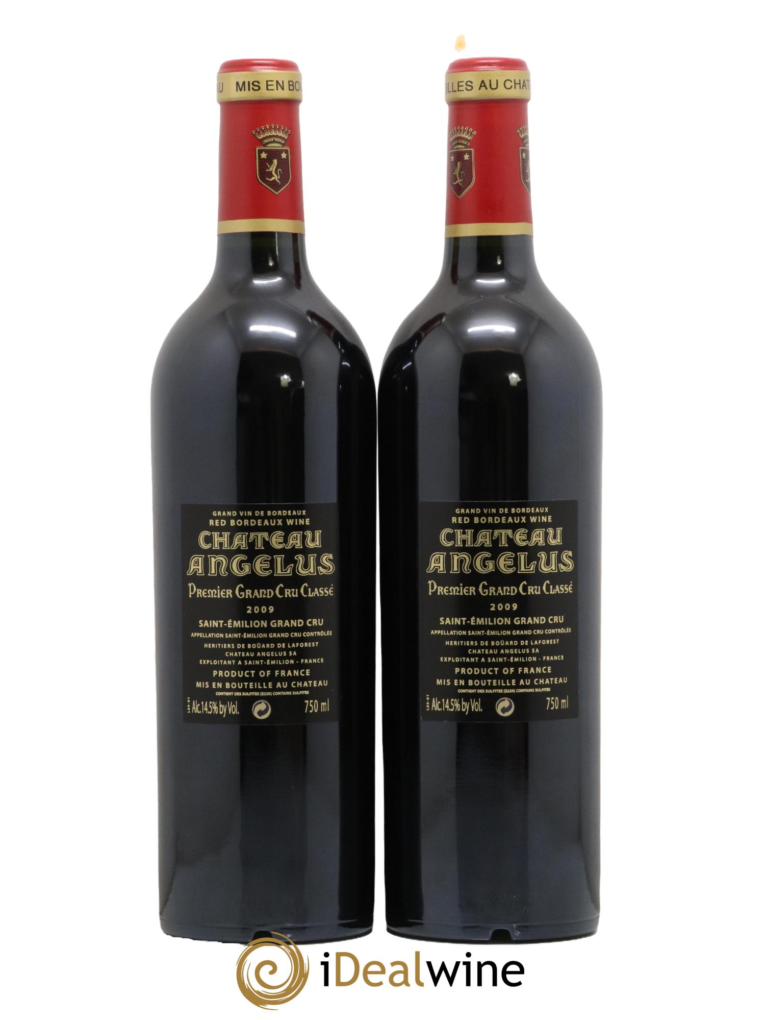 Château Angélus 1er Grand Cru Classé A 2009 - Lot de 2 bouteilles - 1