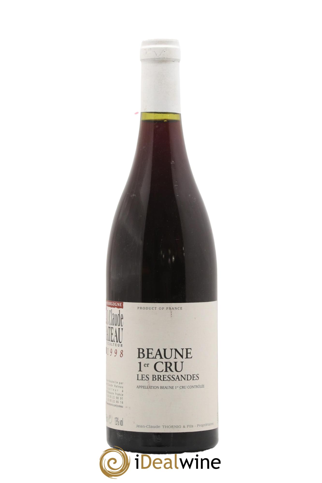 Beaune 1er Cru Les Bressandes Jean Claude Rateau 1998 - Lot de 1 bouteille - 0