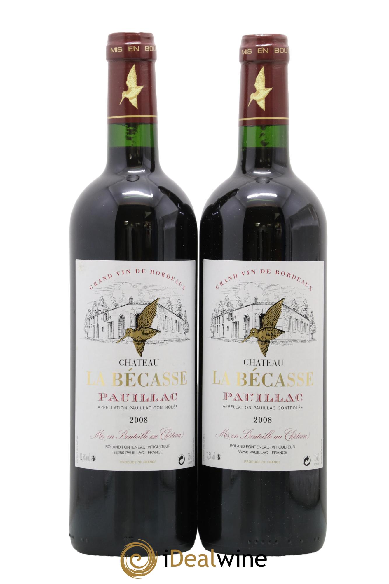 Château la Bécasse 2008 - Posten von 2 Flaschen - 0