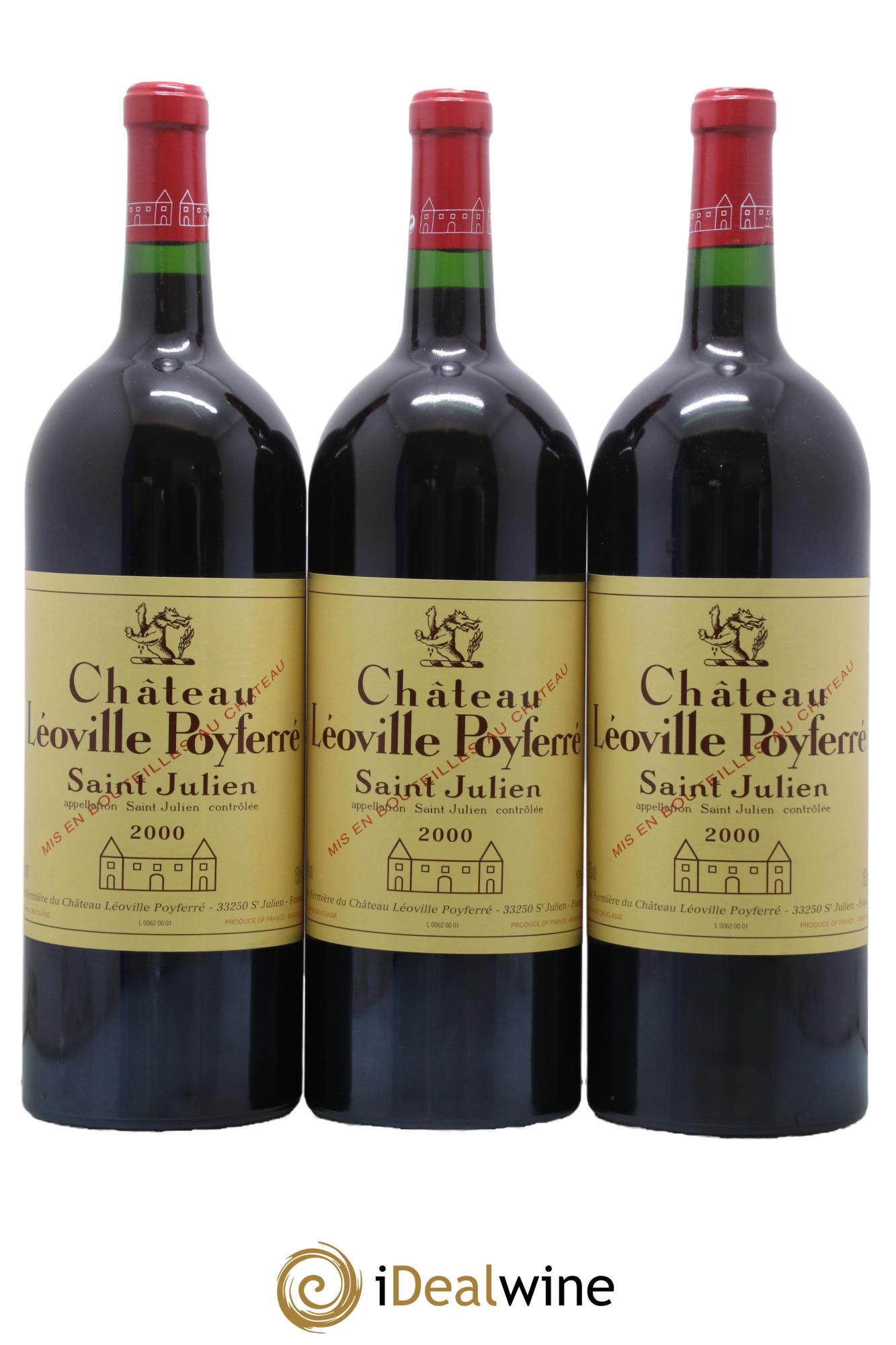 Château Léoville Poyferré 2ème Grand Cru Classé 2000 - Posten von 6 Magnum - 2