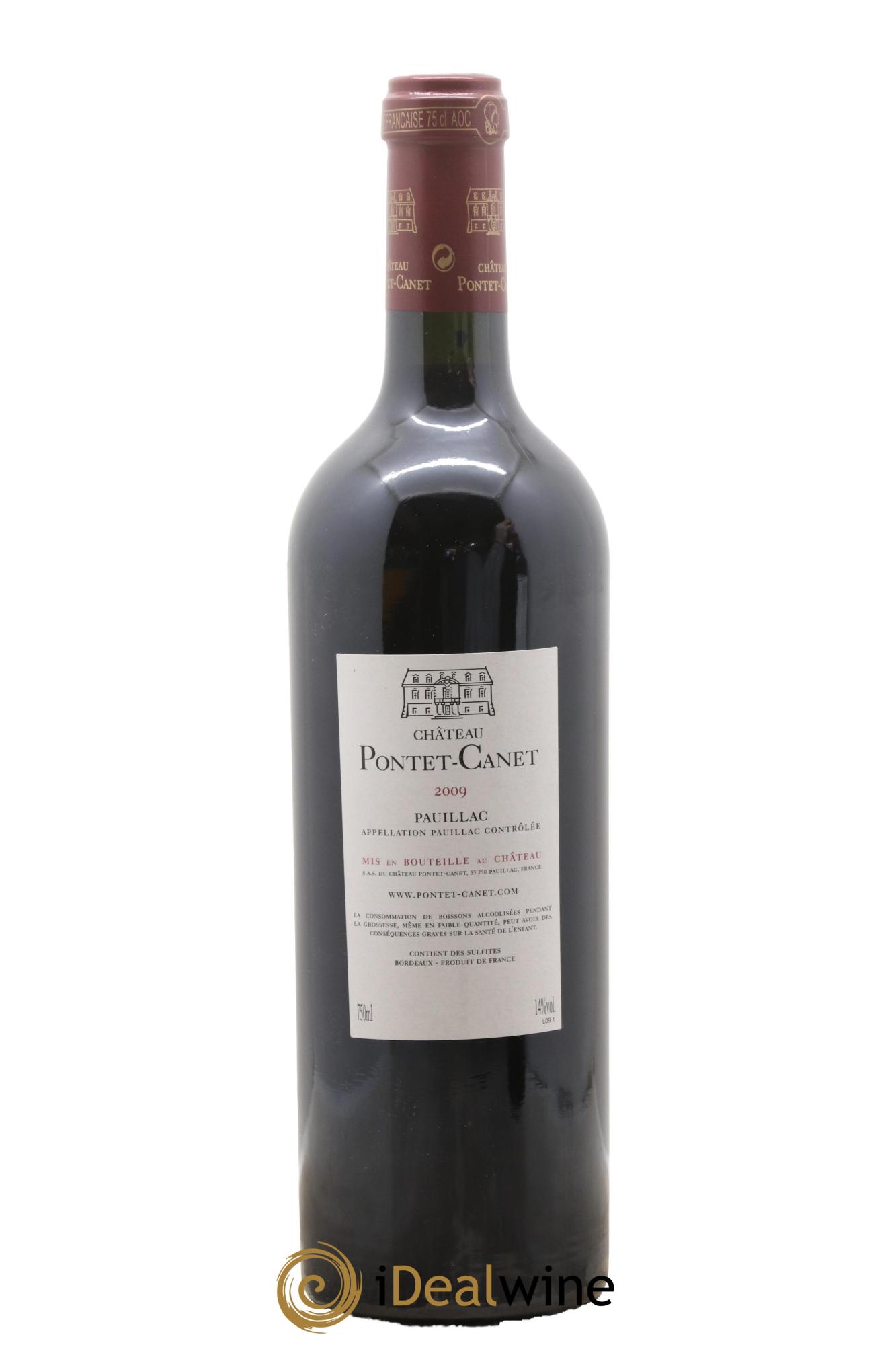 Château Pontet Canet 5ème Grand Cru Classé 2009 - Lot de 1 bouteille - 1