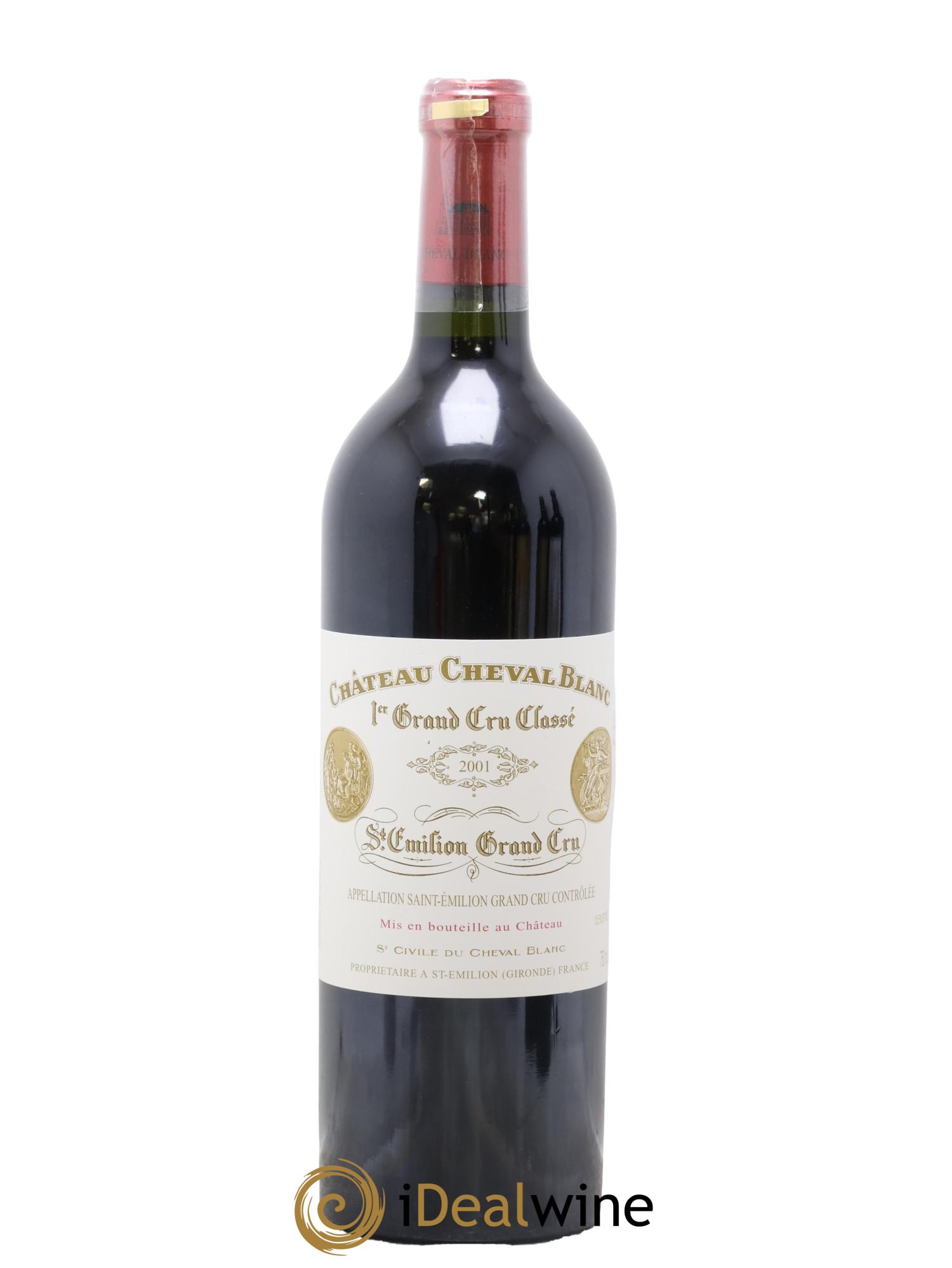 Château Cheval Blanc 1er Grand Cru Classé A 2001 - Lot de 1 bouteille - 0