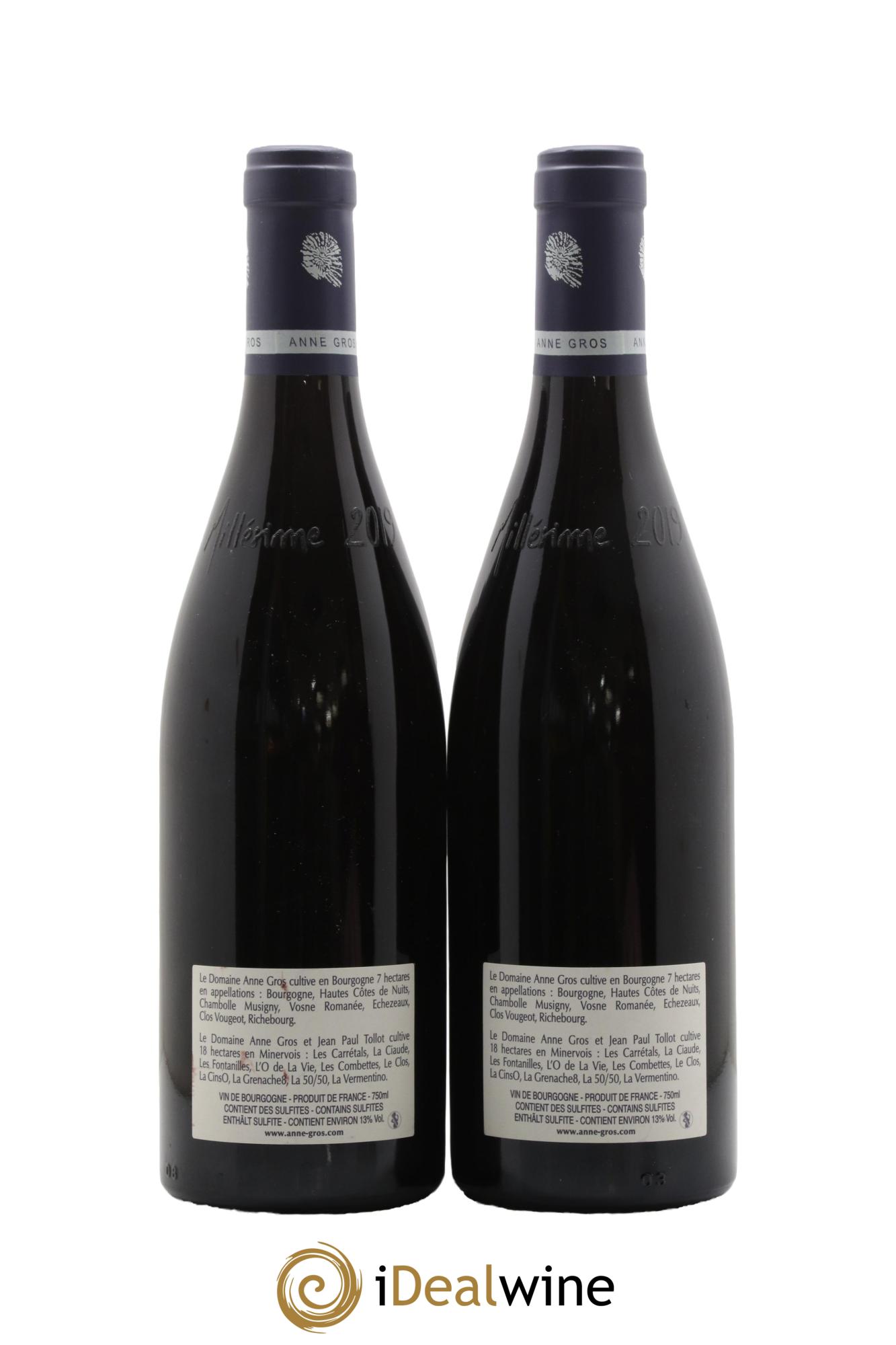Echezeaux Grand Cru Les Loachausses Anne Gros 2019 - Lot de 2 bouteilles - 1