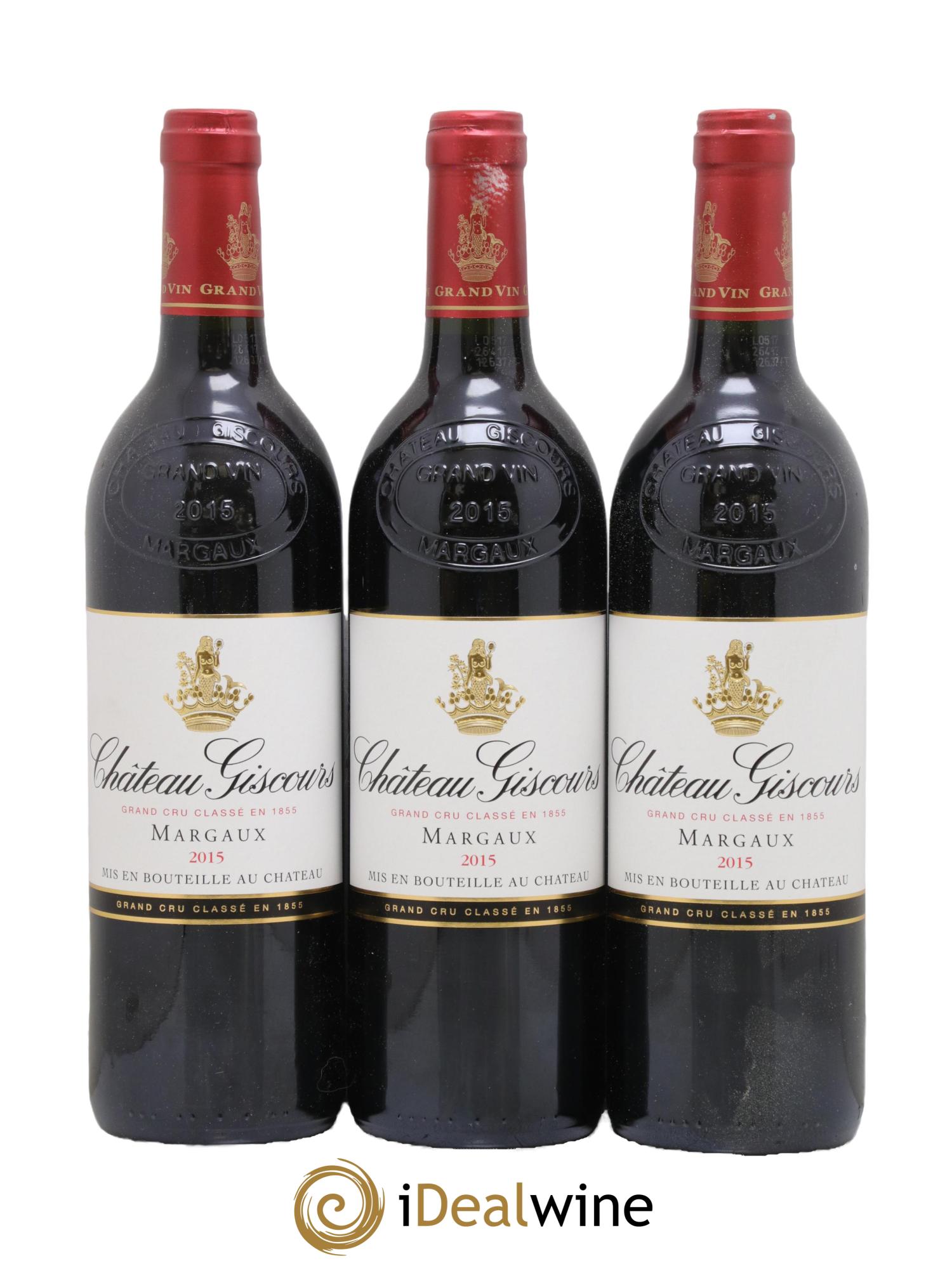 Château Giscours 3ème Grand Cru Classé 2015 - Lotto di 3 bottiglie - 0