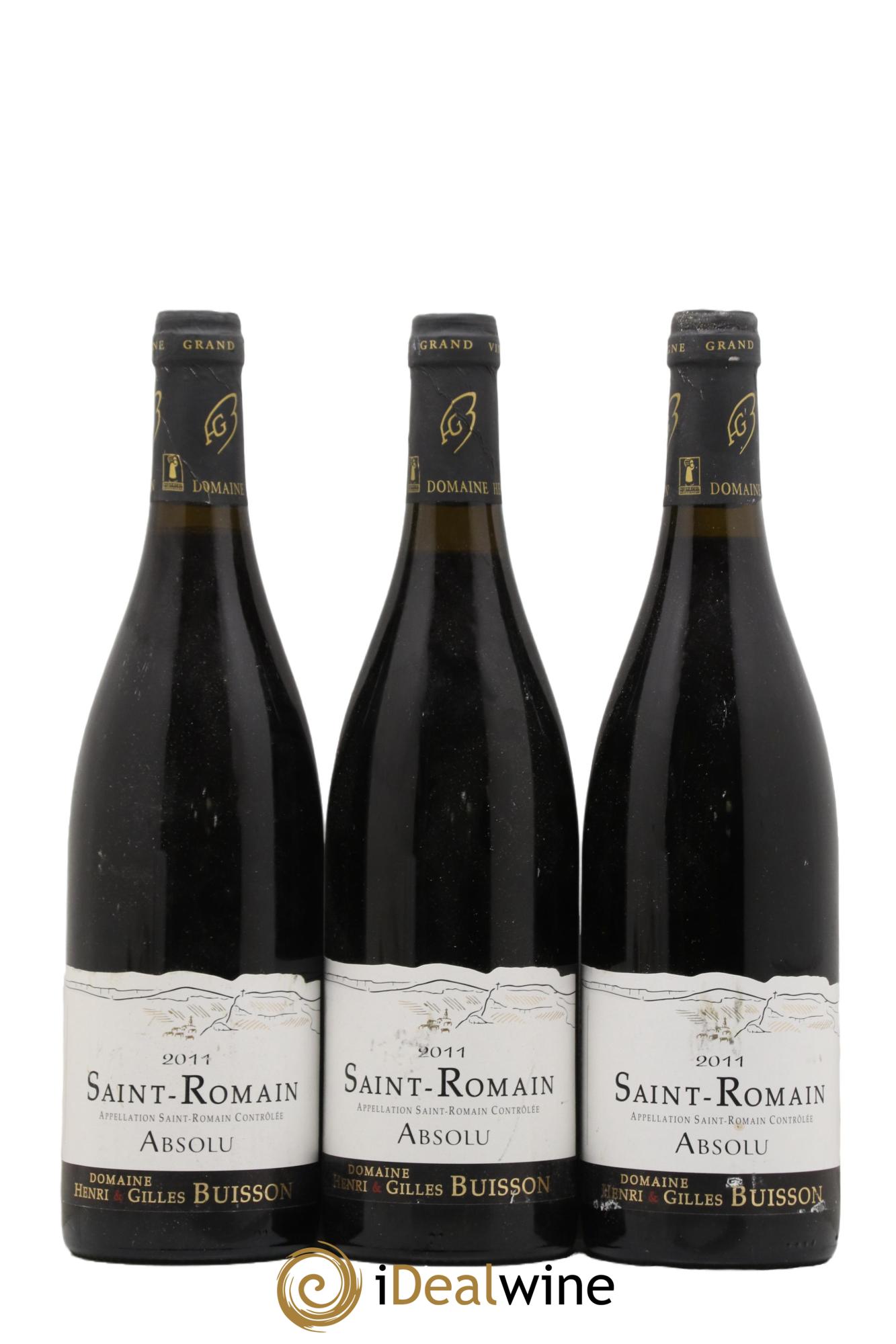 Saint-Romain Cuvee Absolu Henri et Gilles Buisson 2011 - Lot de 3 bouteilles - 0