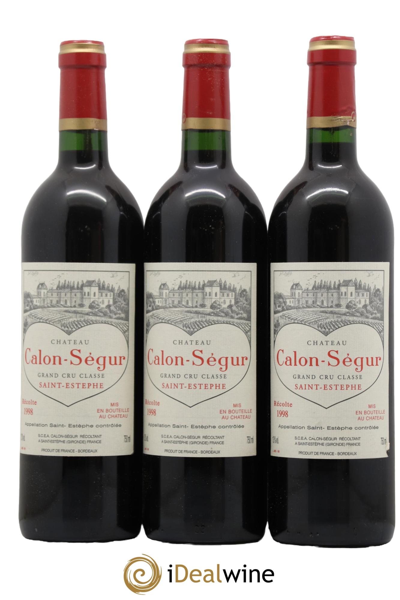 Château Calon Ségur 3ème Grand Cru Classé  1998 - Lot of 12 bottles - 4