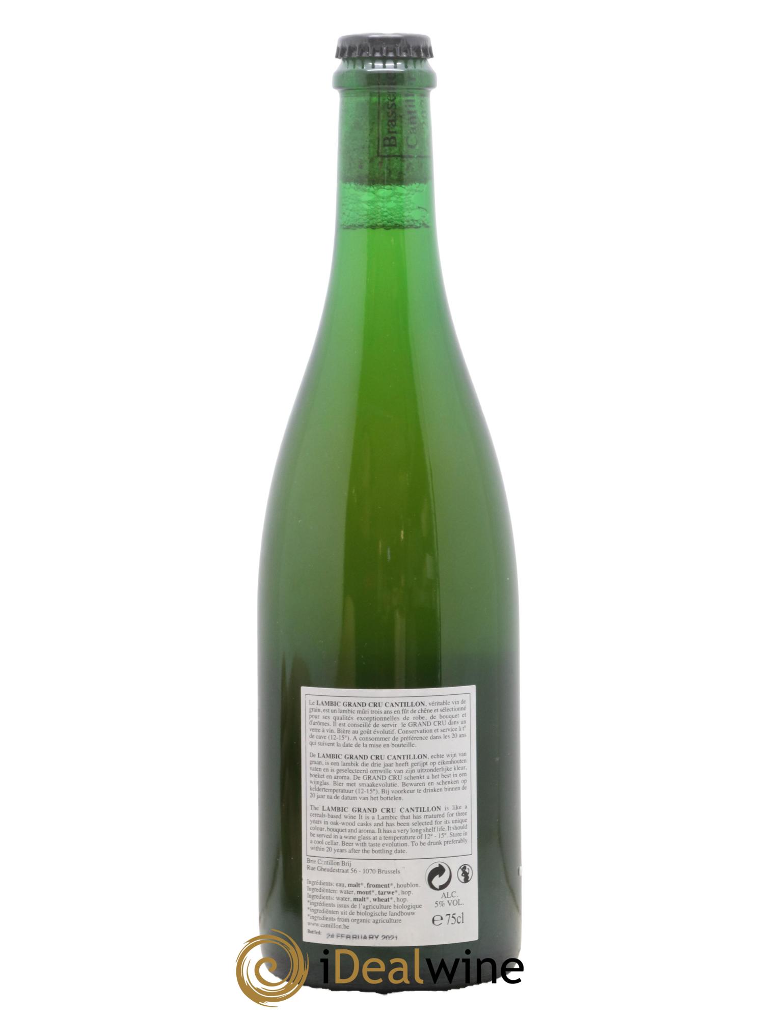 Bière Biere Grand Cru Bruocsella Cantillon - Lot de 1 bouteille - 1