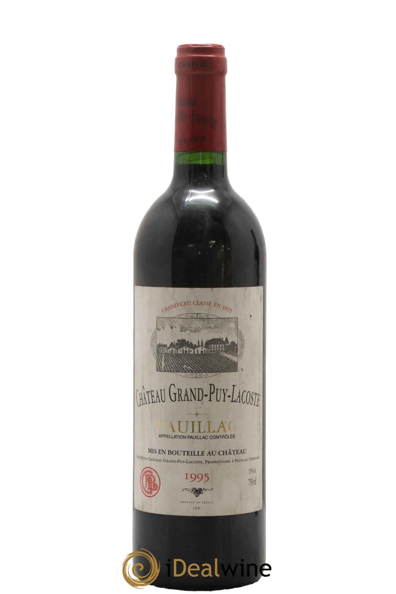 Château Grand Puy Lacoste 5ème Grand Cru Classé 1995 - Lot de 1 bouteille - 0