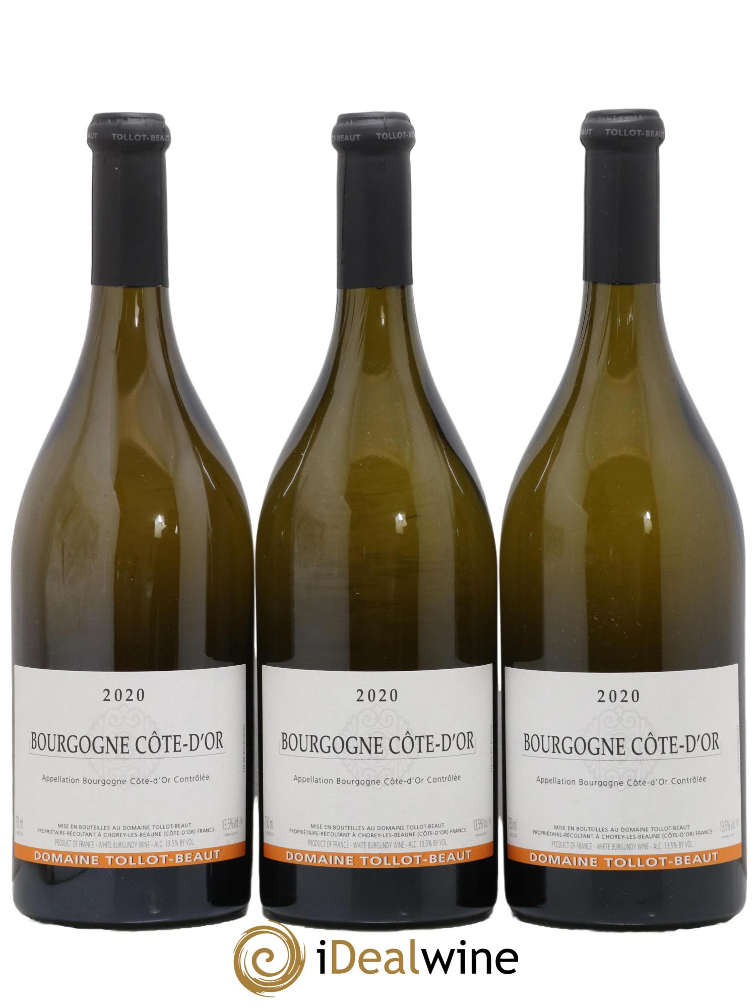 Bourgogne Chardonnay Tollot Beaut (Domaine) 2020 - Lot de 3 bouteilles - 0