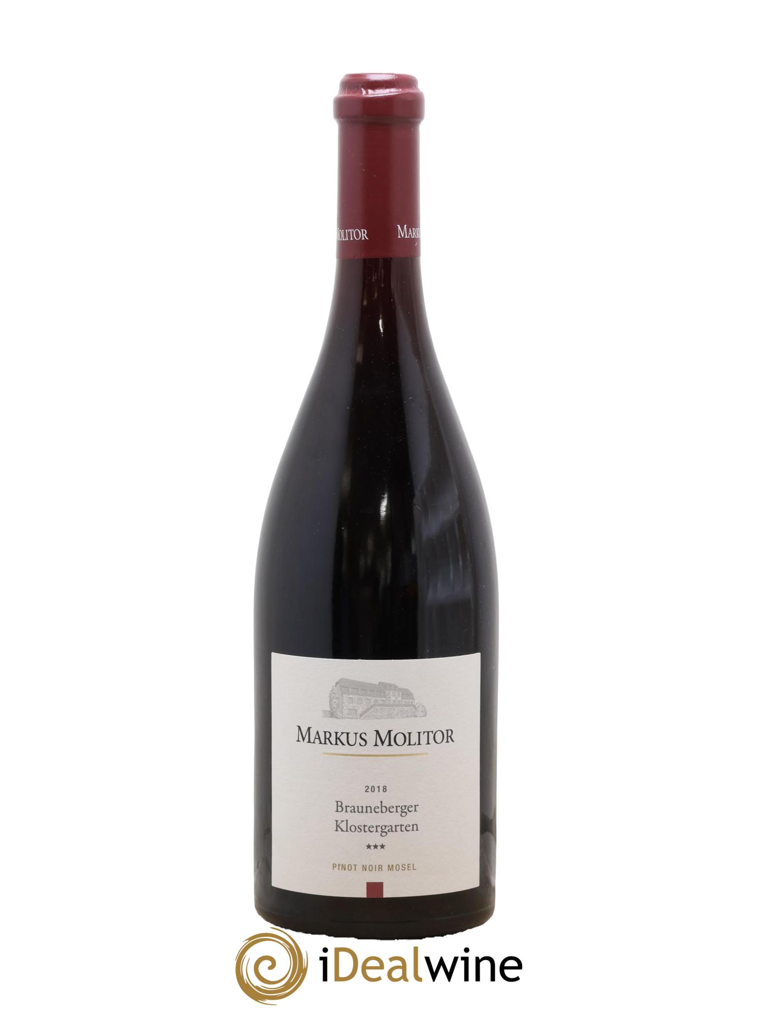 Pinot Noir Markus Molitor Brauneberger Klostergarten °° 2018 - Lot of 1 bottle - 0
