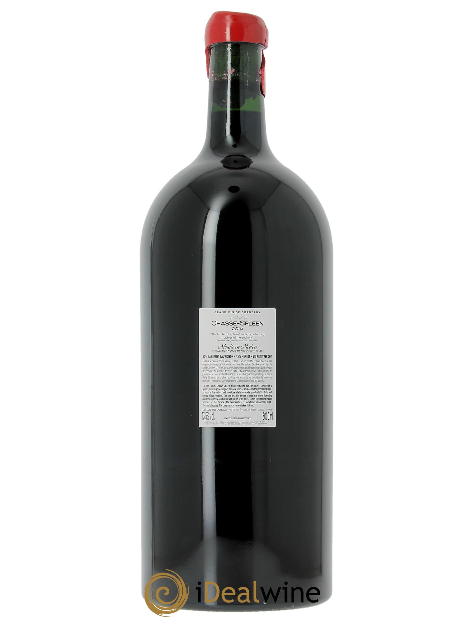 Château Chasse Spleen 2014 - Lot of 1 Jeroboam - 2
