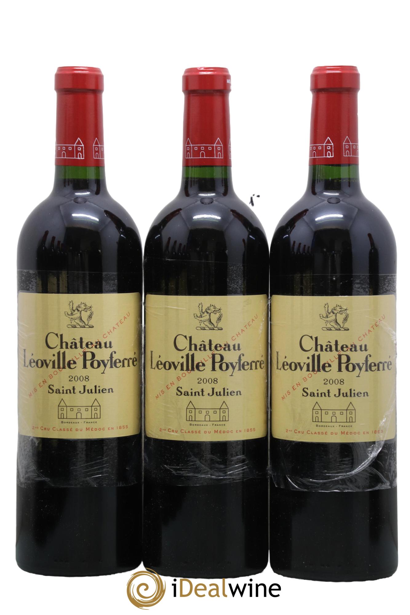 Château Léoville Poyferré 2ème Grand Cru Classé 2008 - Lot de 12 bouteilles - 2