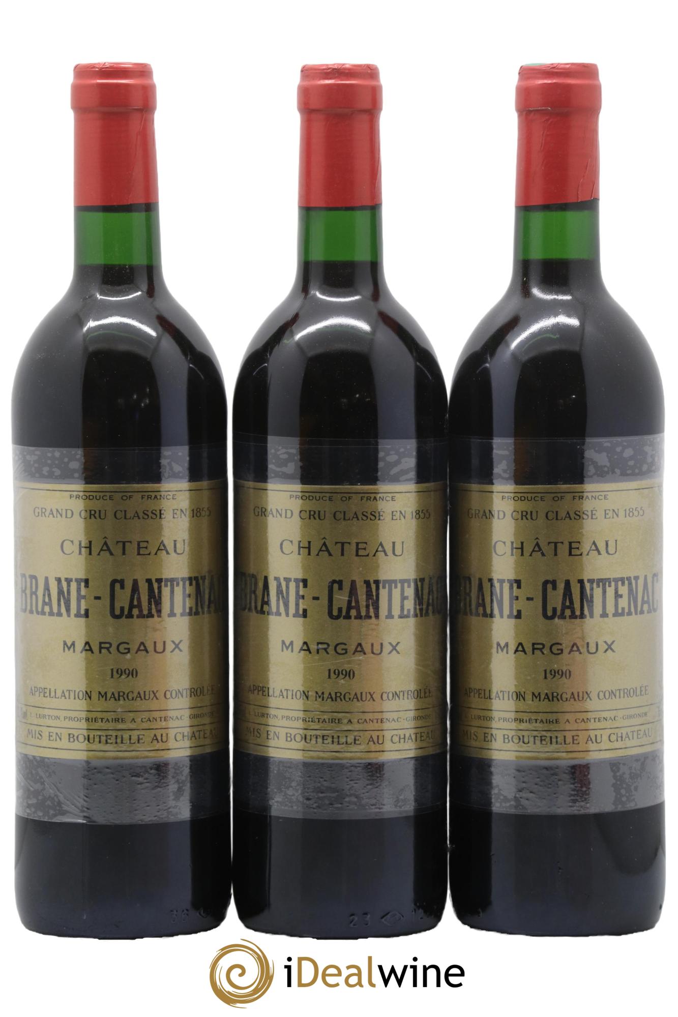 Château Brane Cantenac 2ème Grand Cru Classé 1990 - Lot de 12 bouteilles - 1