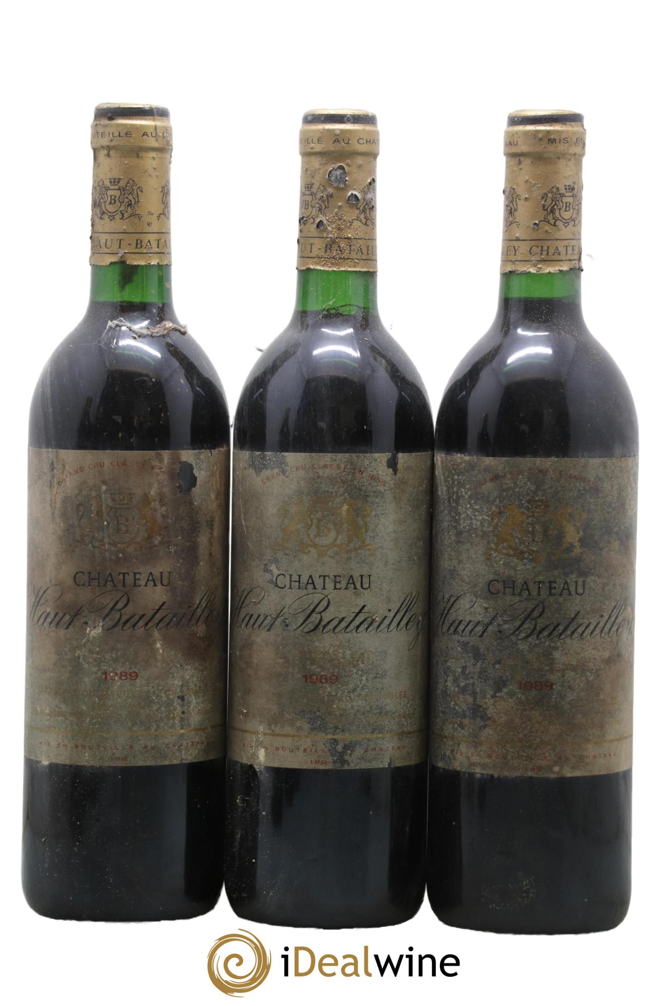 Château Haut Batailley 5ème Grand Cru Classé  1989 - Lot de 3 bouteilles - 0