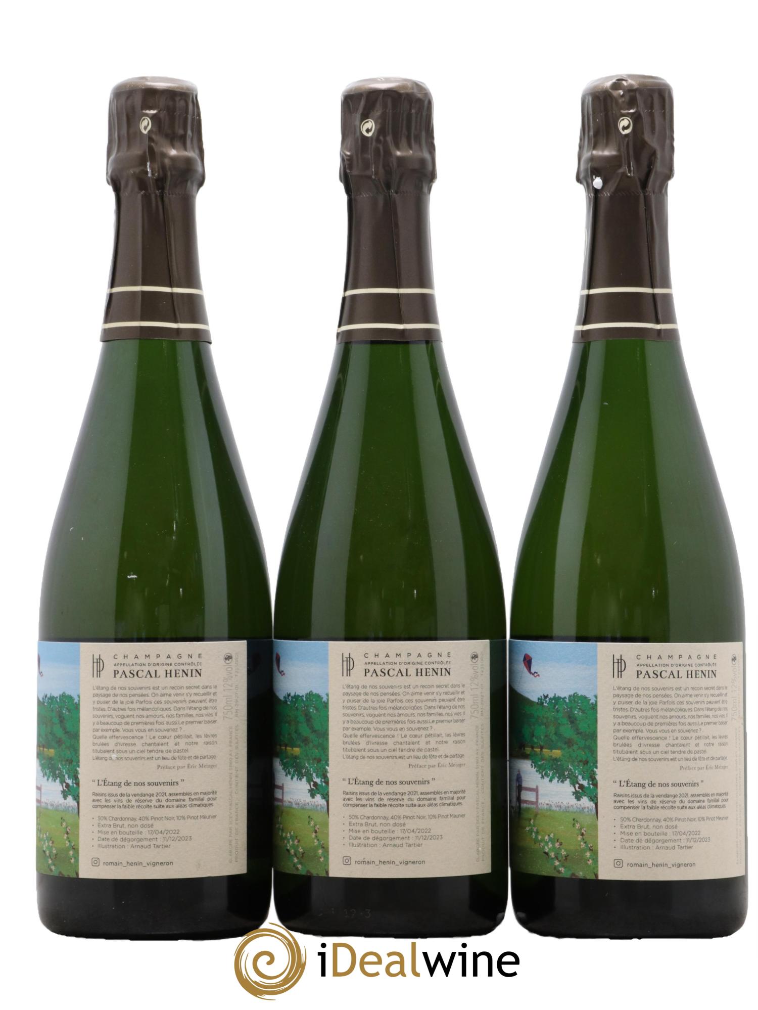 L'Etang de nos Souvenirs Romain Henin - Lot de 3 bouteilles - 1