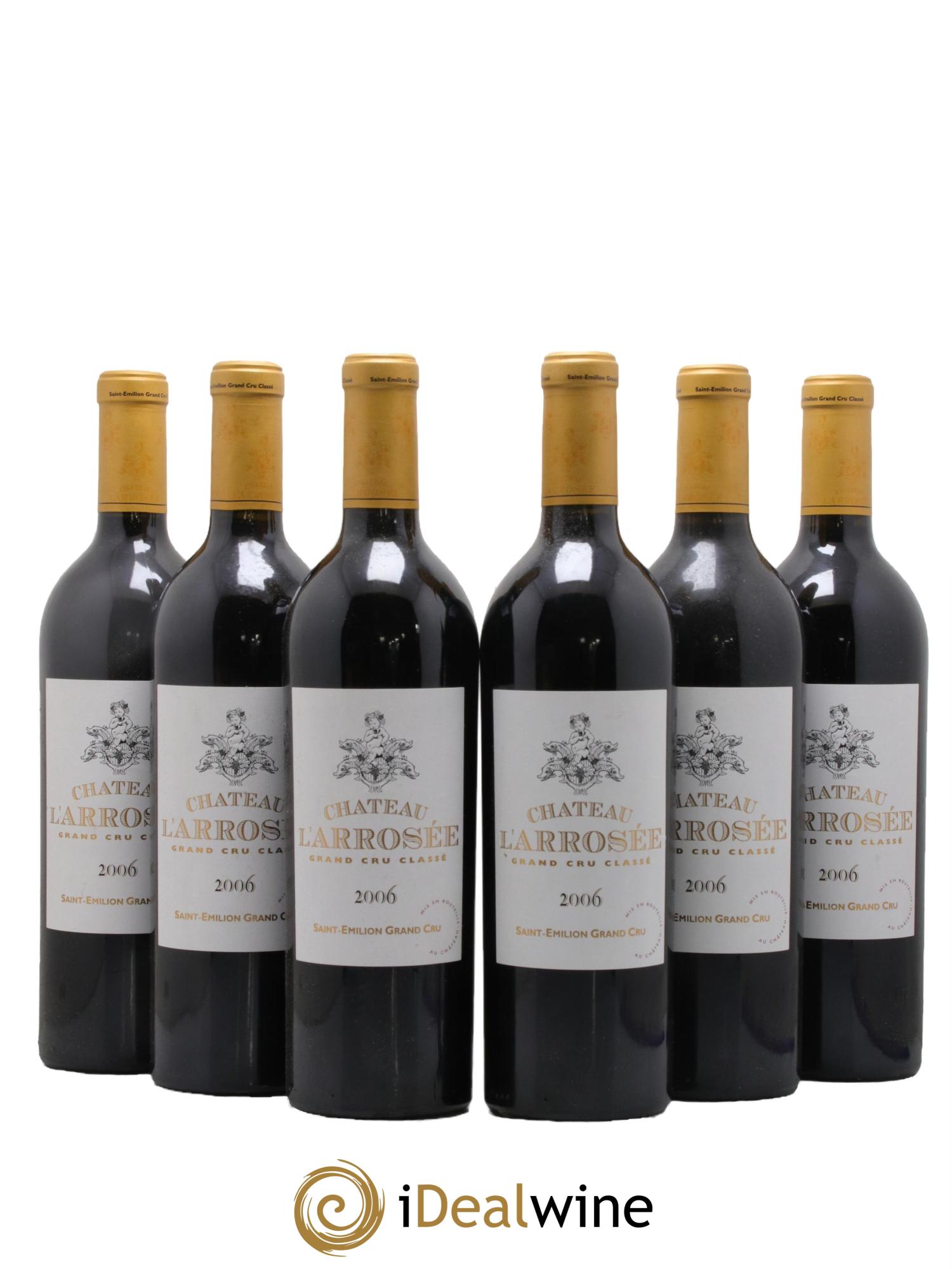 Château l' Arrosée Grand Cru Classé 2006 - Lot de 6 bouteilles - 0