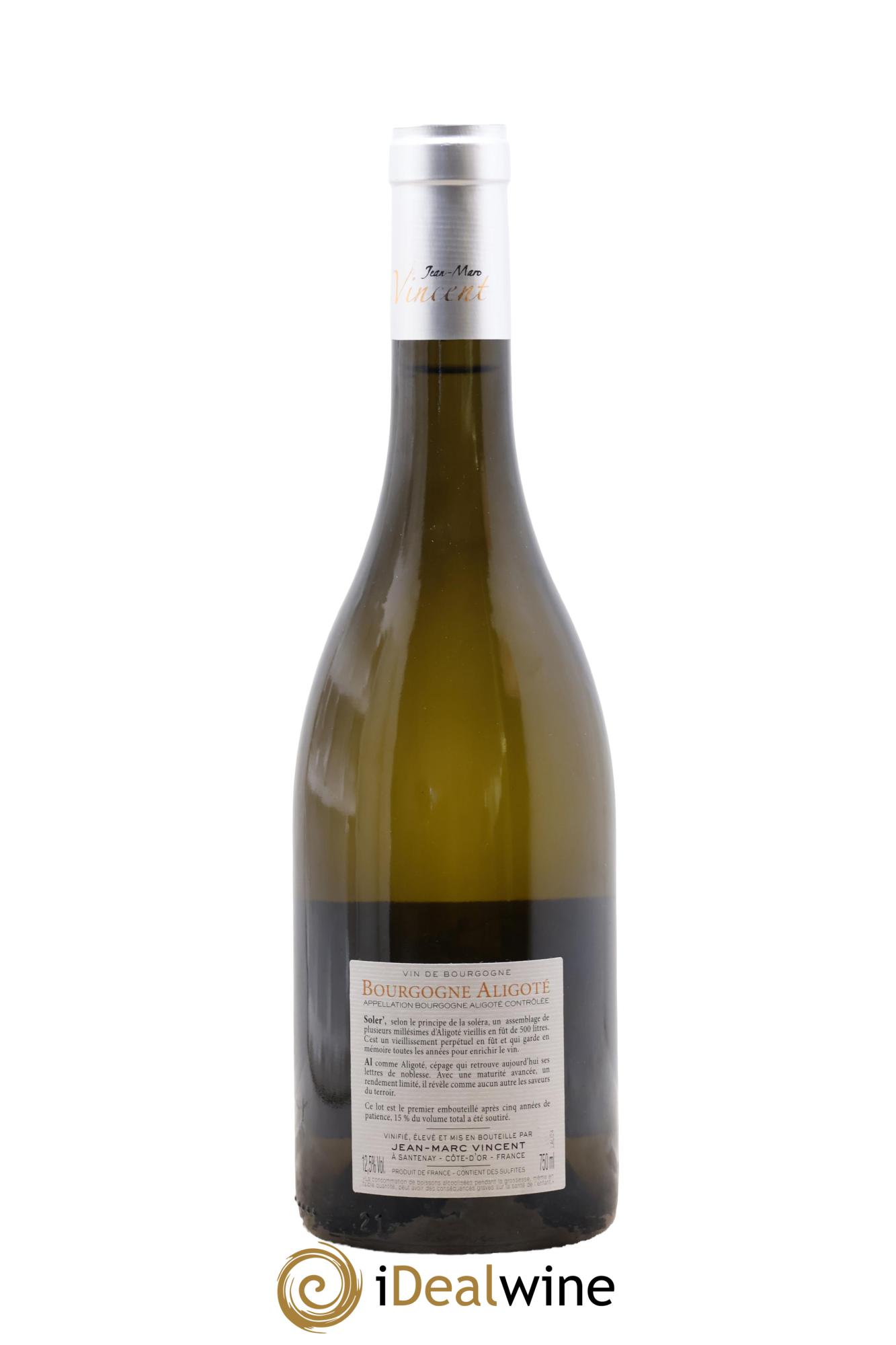Bourgogne Aligoté Soler'Al Mise N°1 Jean Marc Vincent - Lot de 1 bouteille - 1