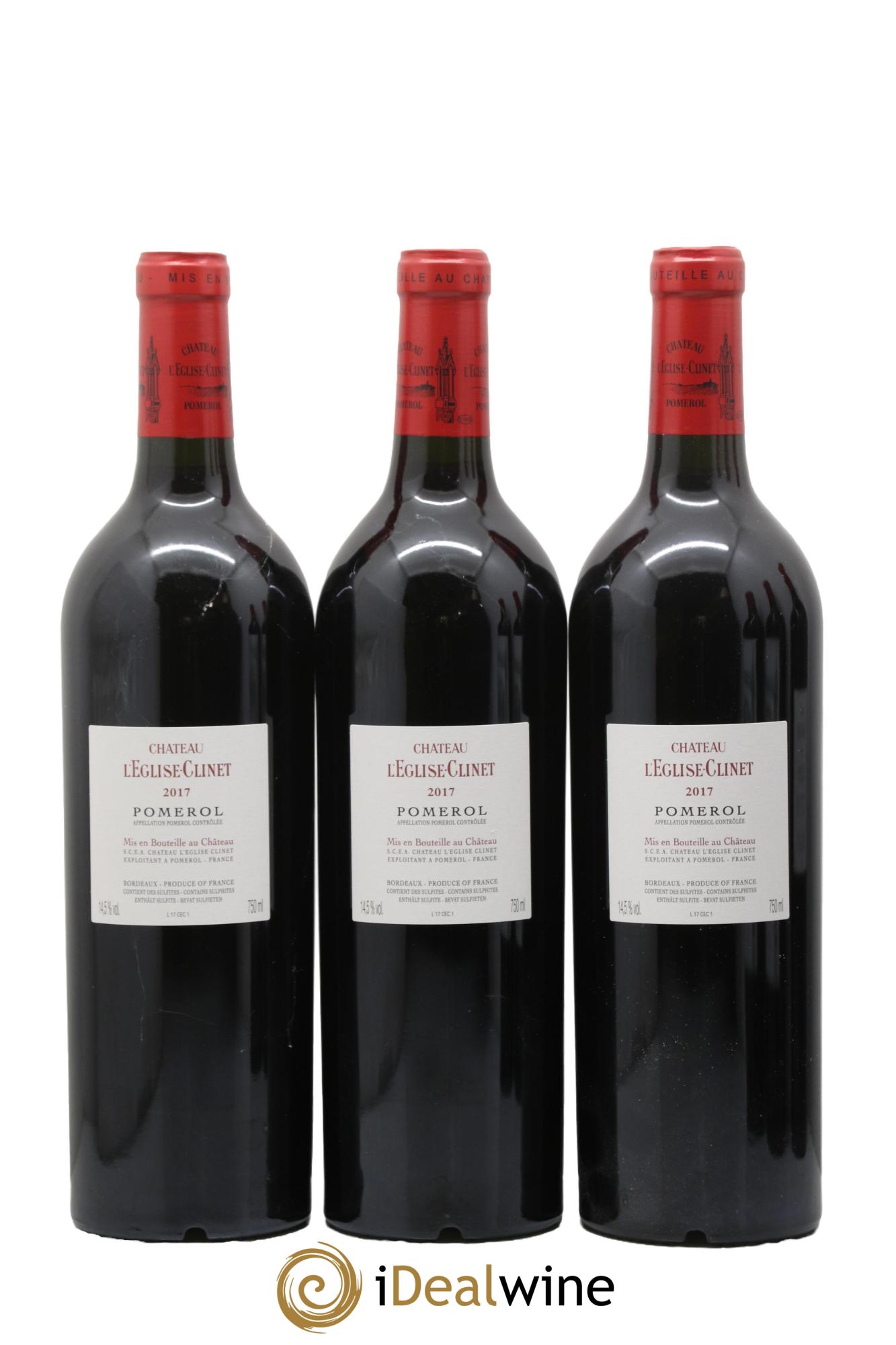 Château l' Église Clinet 2017 - Lot de 6 bouteilles - 2