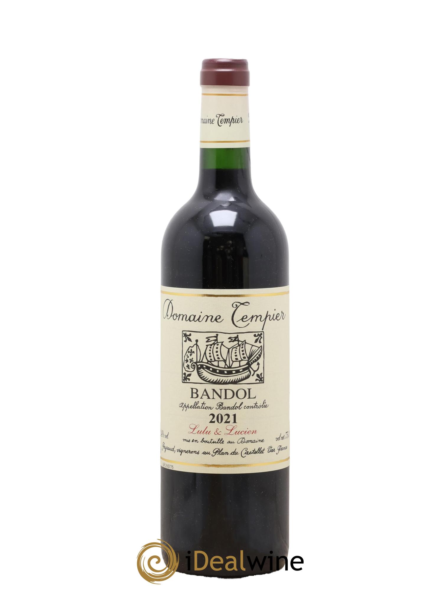 Bandol Domaine Tempier Lulu et Lucien Famille Peyraud 2021 - Lot de 1 bouteille - 0