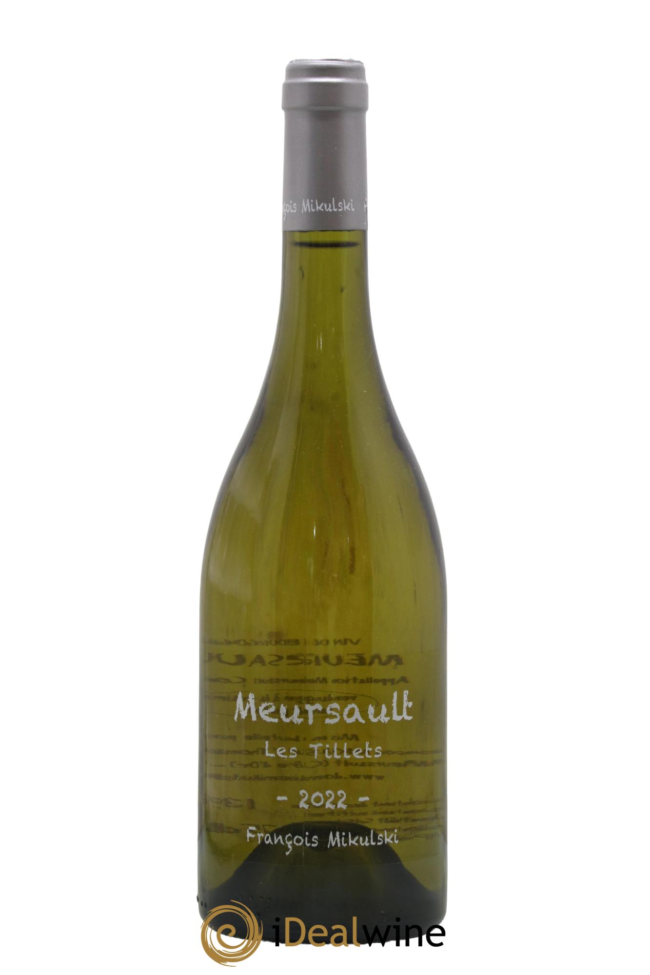 Meursault Les Tillets François Mikulski 2022 - Lot of 1 bottle - 0