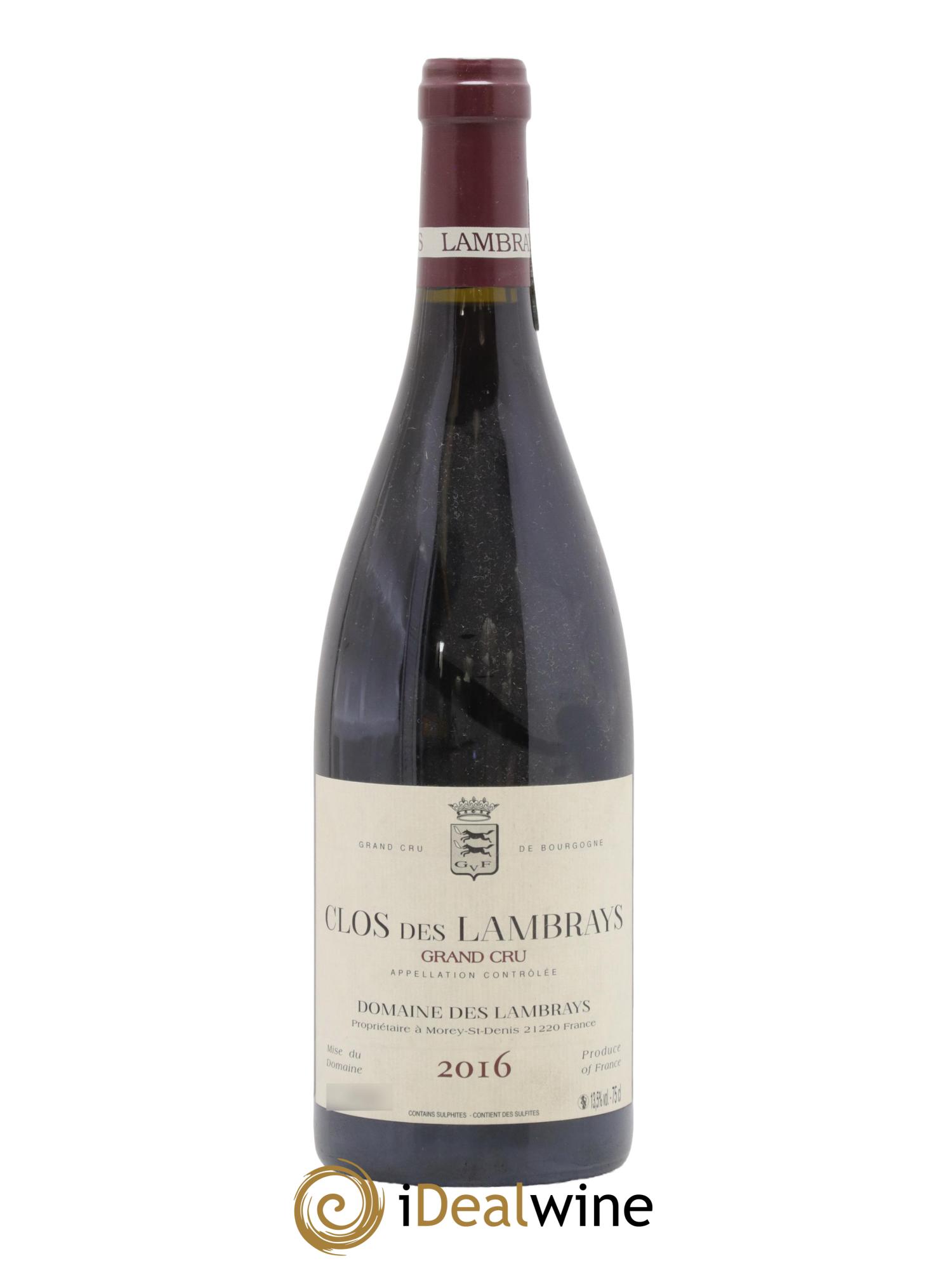 Clos des Lambrays Grand Cru Domaine des Lambrays 2016 - Lot de 1 bouteille - 0