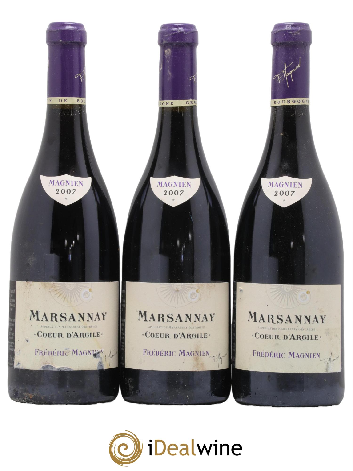 Marsannay Coeur D Argile Frederic Magnien 2007 - Lot de 3 bouteilles - 0