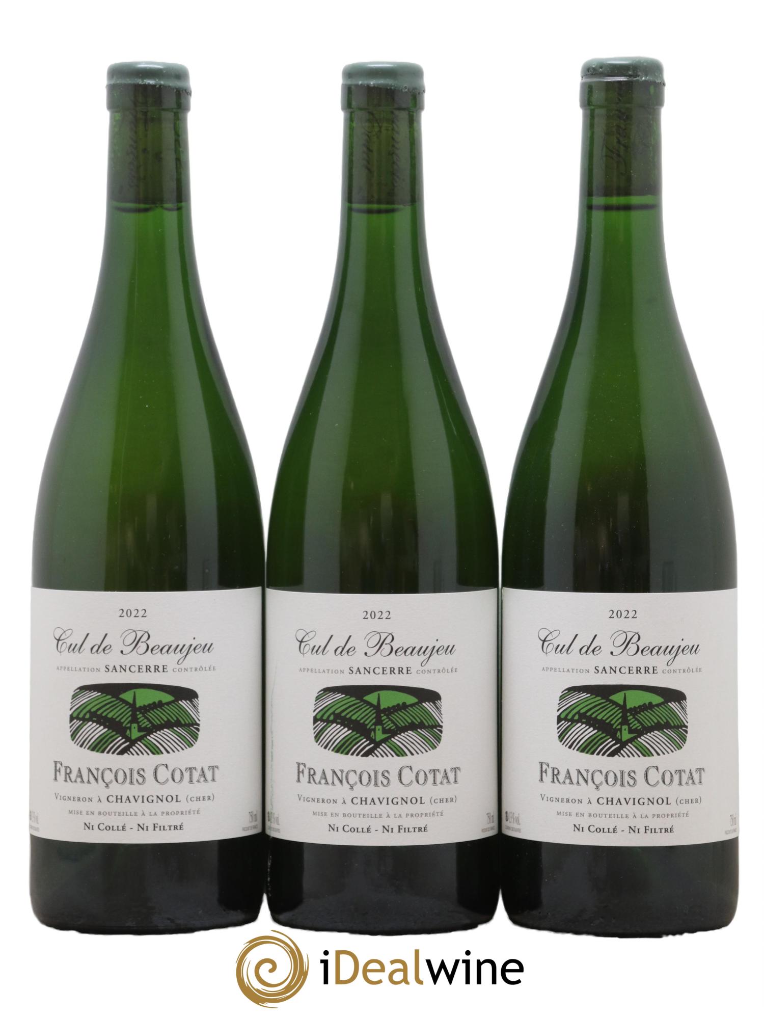 Sancerre Les Culs de Beaujeu François Cotat 2022 - Lot de 3 bouteilles - 0