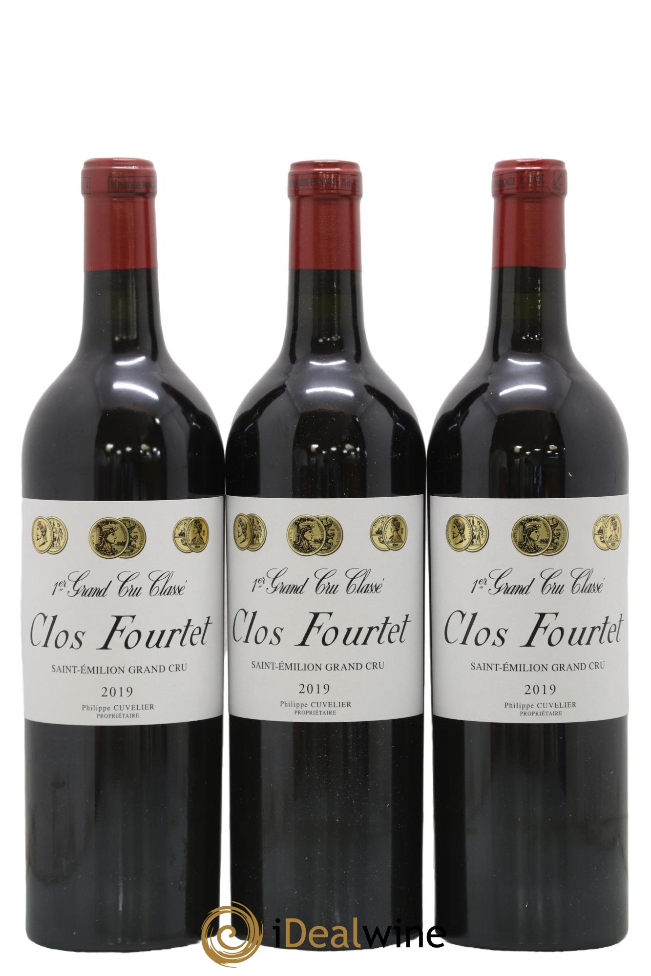 Clos Fourtet 1er Grand Cru Classé B 2019 - Lot de 3 bouteilles - 0