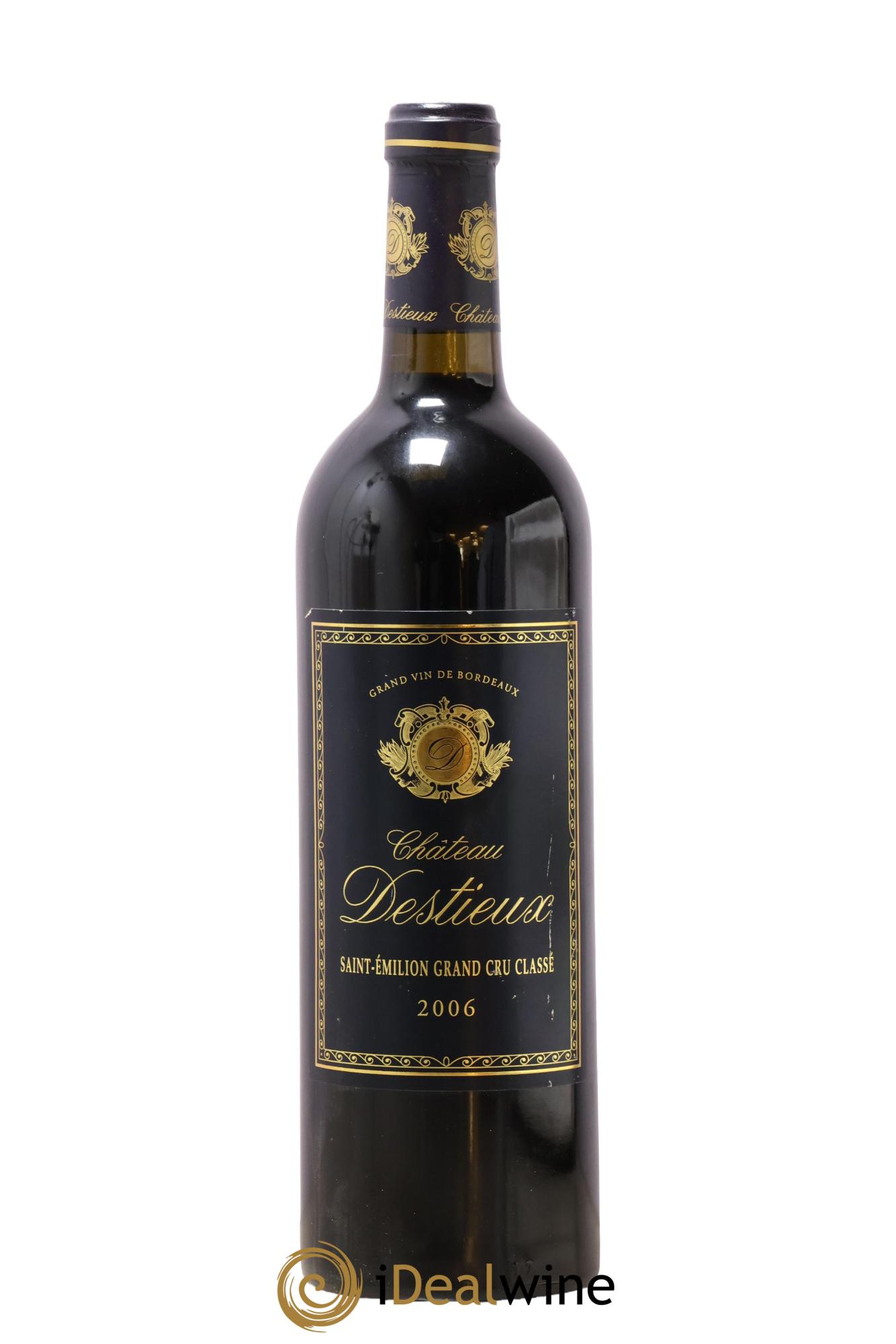 Château Destieux Grand Cru Classé 2006 - Lot de 1 bouteille - 0