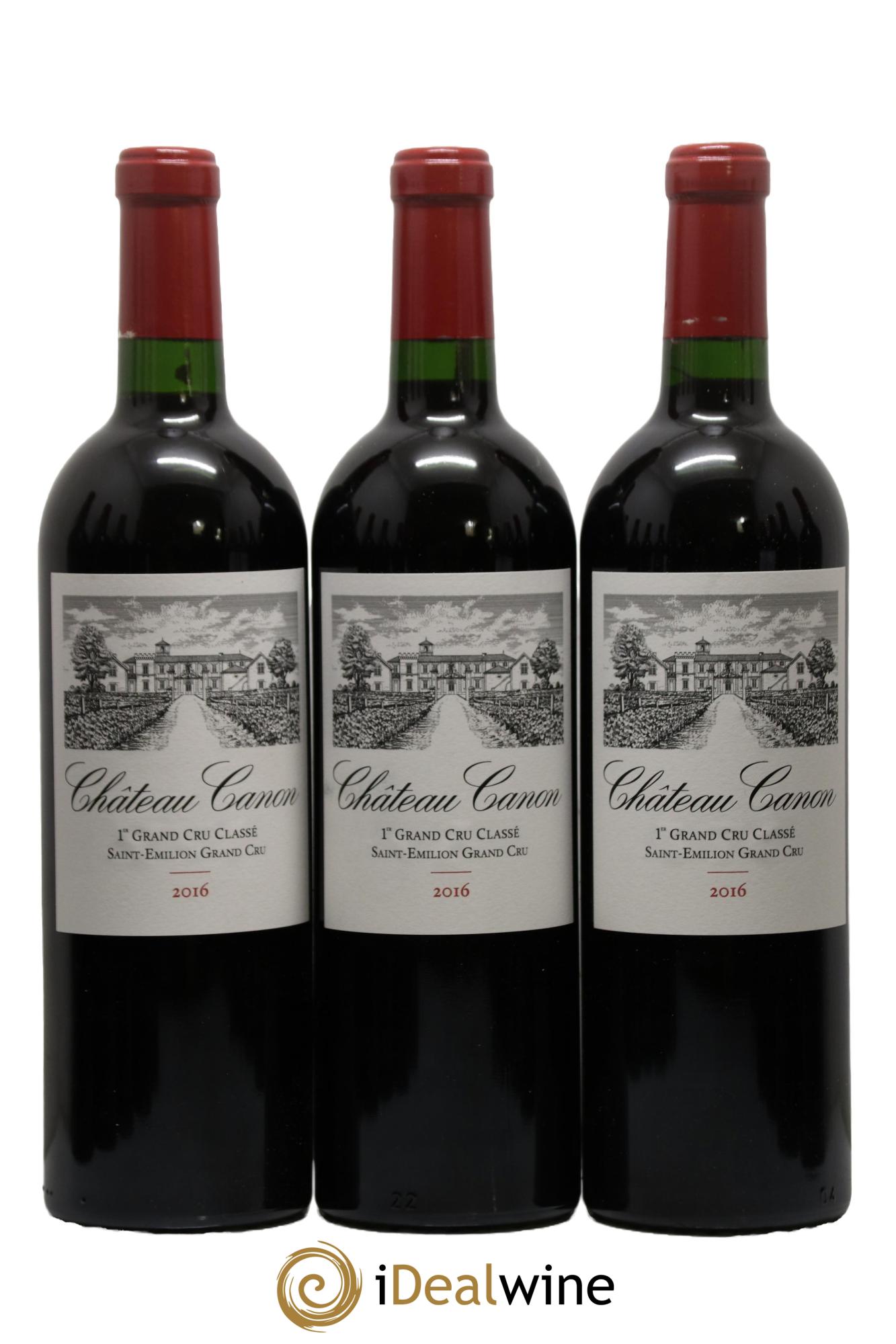 Château Canon 1er Grand Cru Classé B  2016 - Lotto di 12 bottiglie - 3
